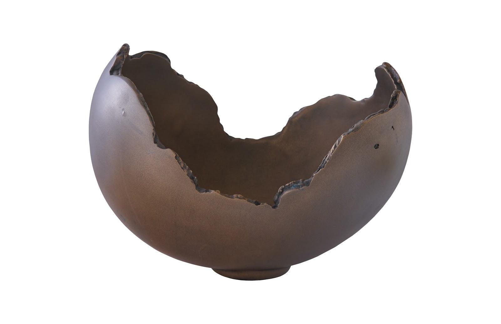 Burled Bowl, Resin, Bronze Finish - Frankwebs
