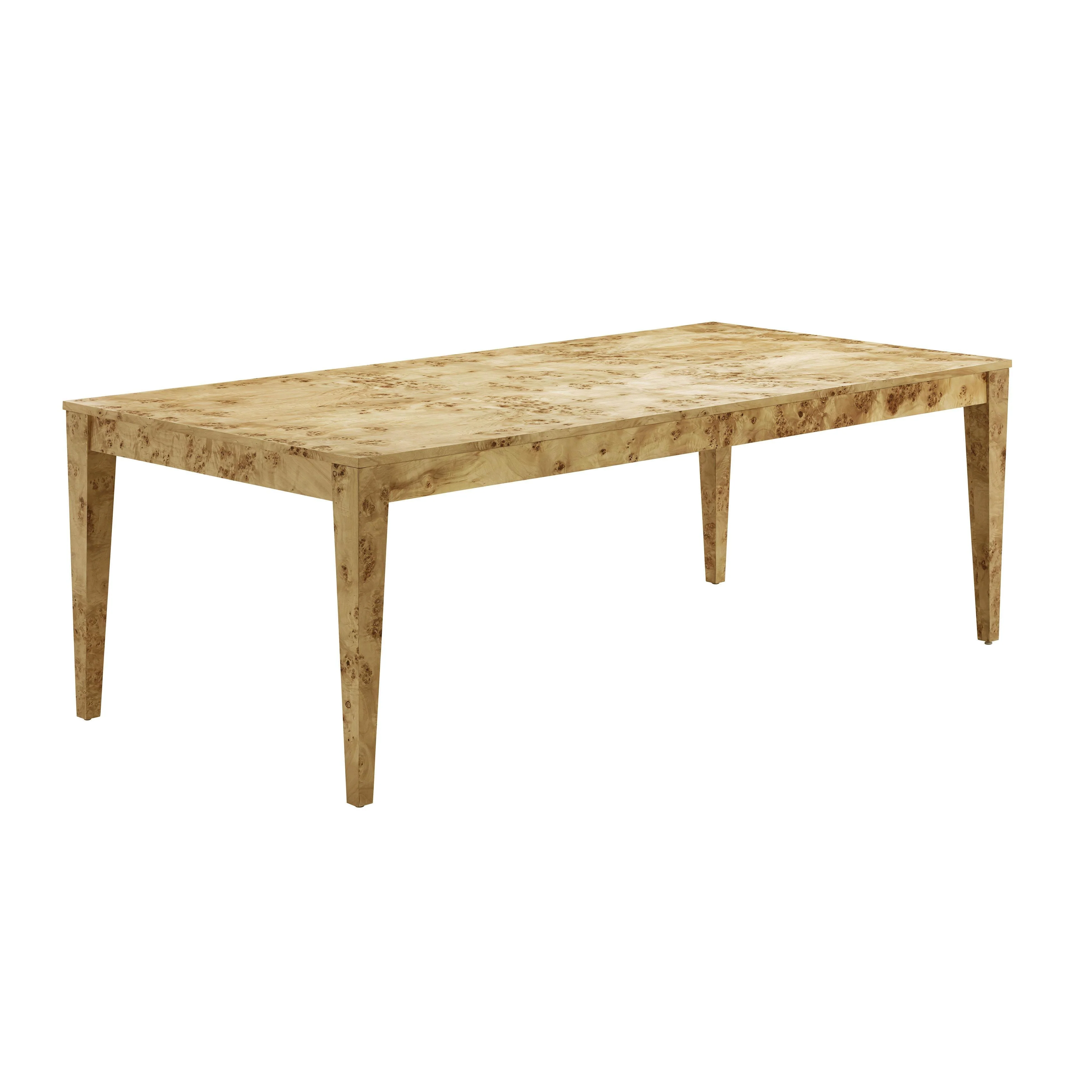Brandyss Natural Burl Rectangular Dining Table - Frankwebs