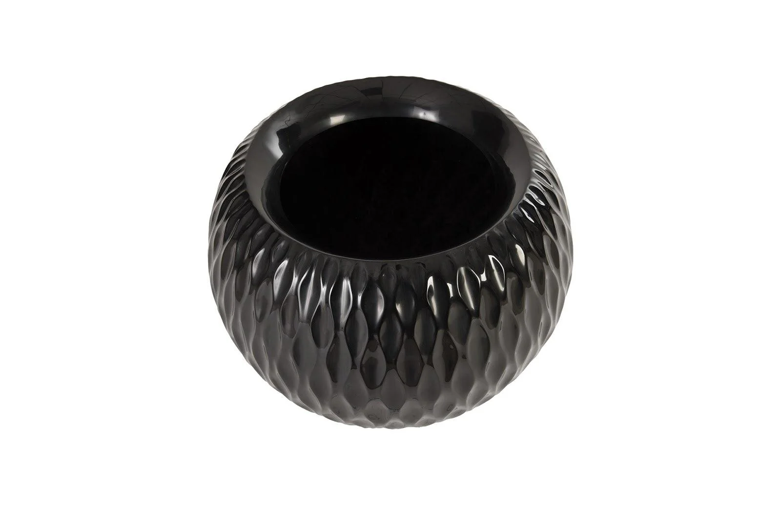 Ripple Planter, Gel Coat Black - Frankwebs
