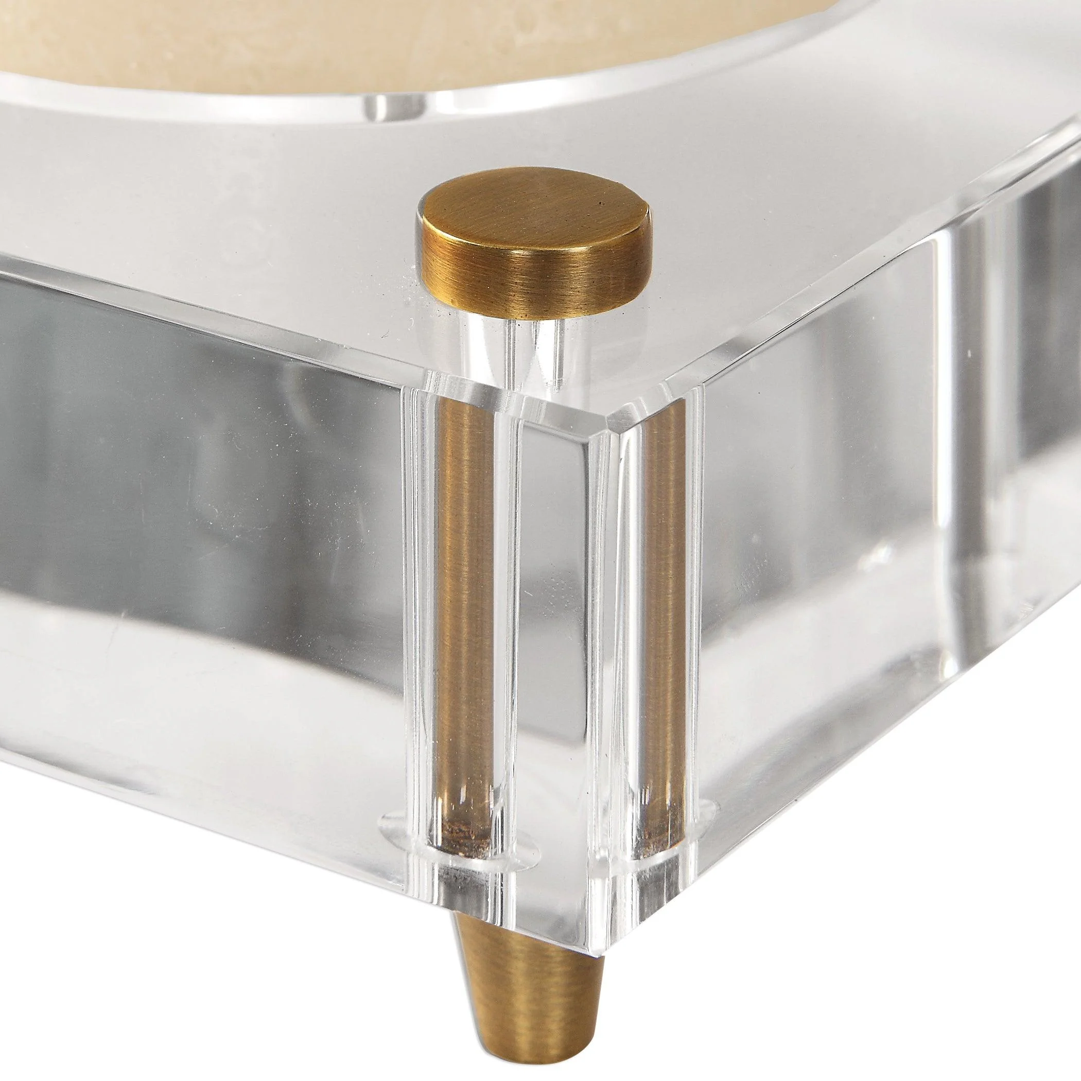 CLAIRE CRYSTAL BLOCK CANDLEHOLDERS, SET OF 2 - Frankwebs