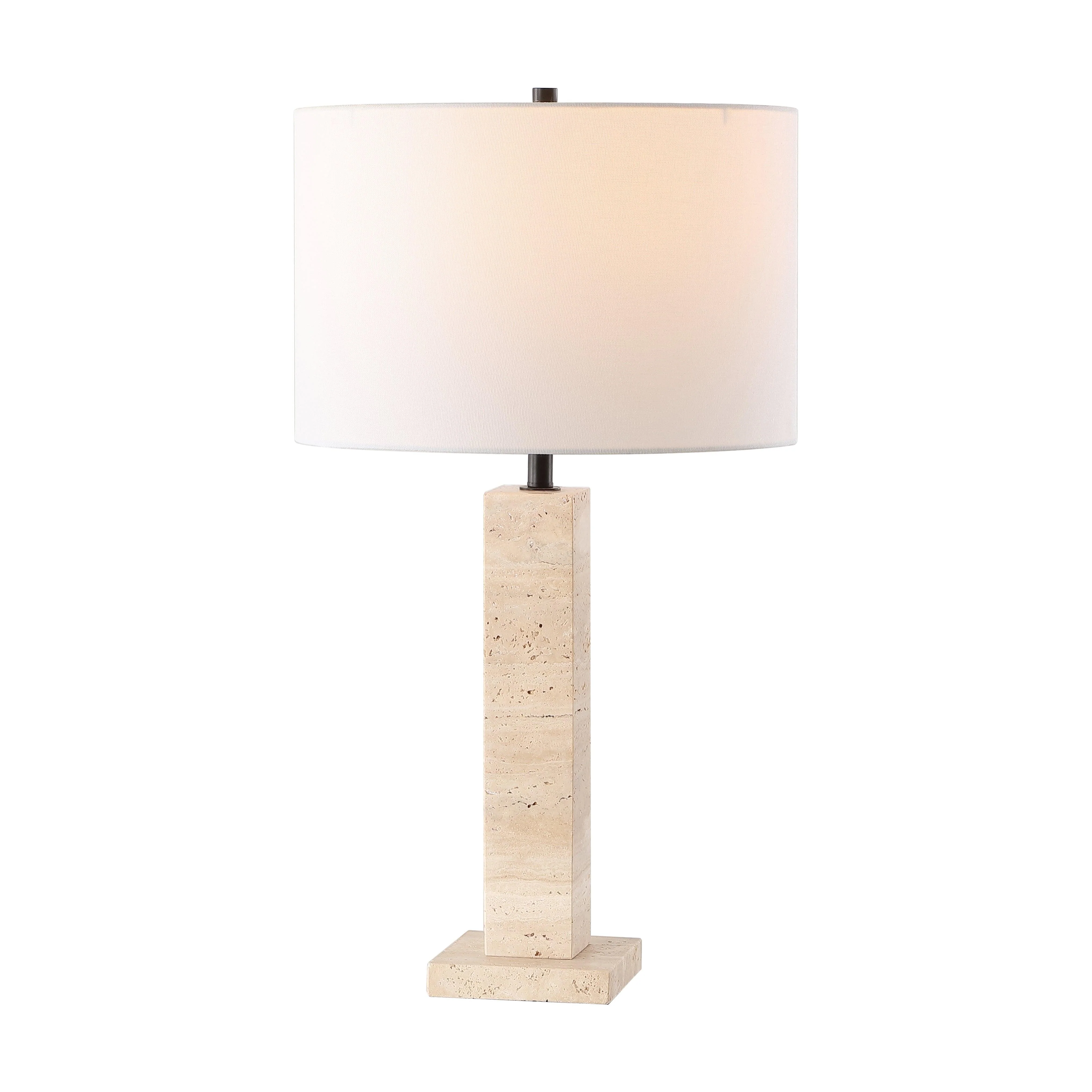 HANNABETH TRAVERTINE TABLE LAMP - Frankwebs