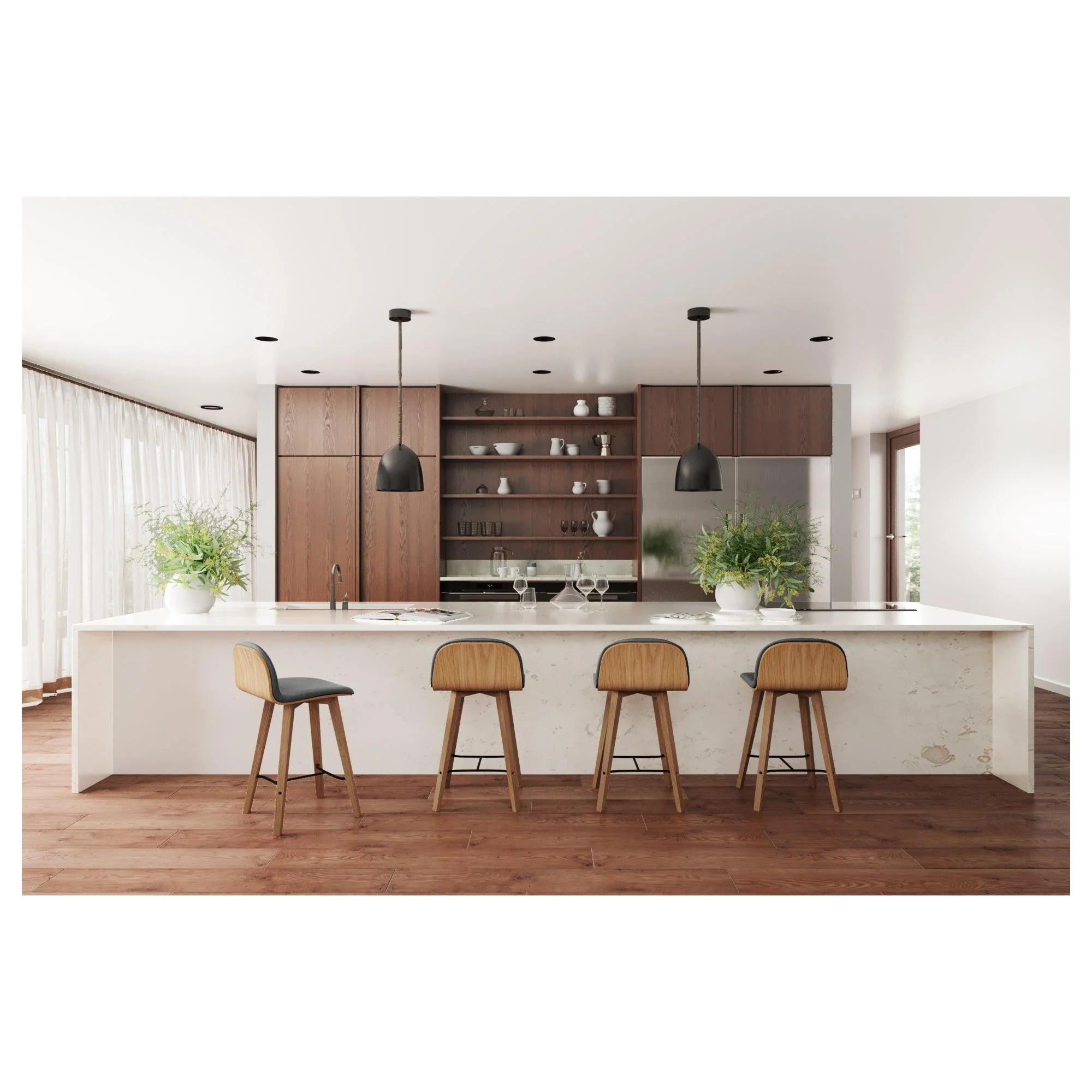 Napoli Counter Stool Grey - Frankwebs