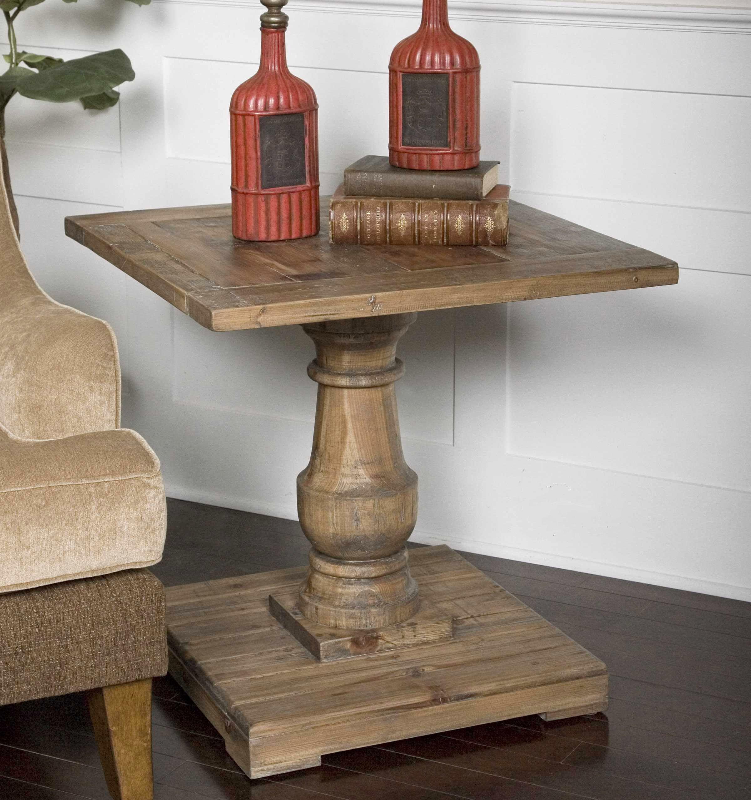 Stratford Pedestal End Table - Frankwebs