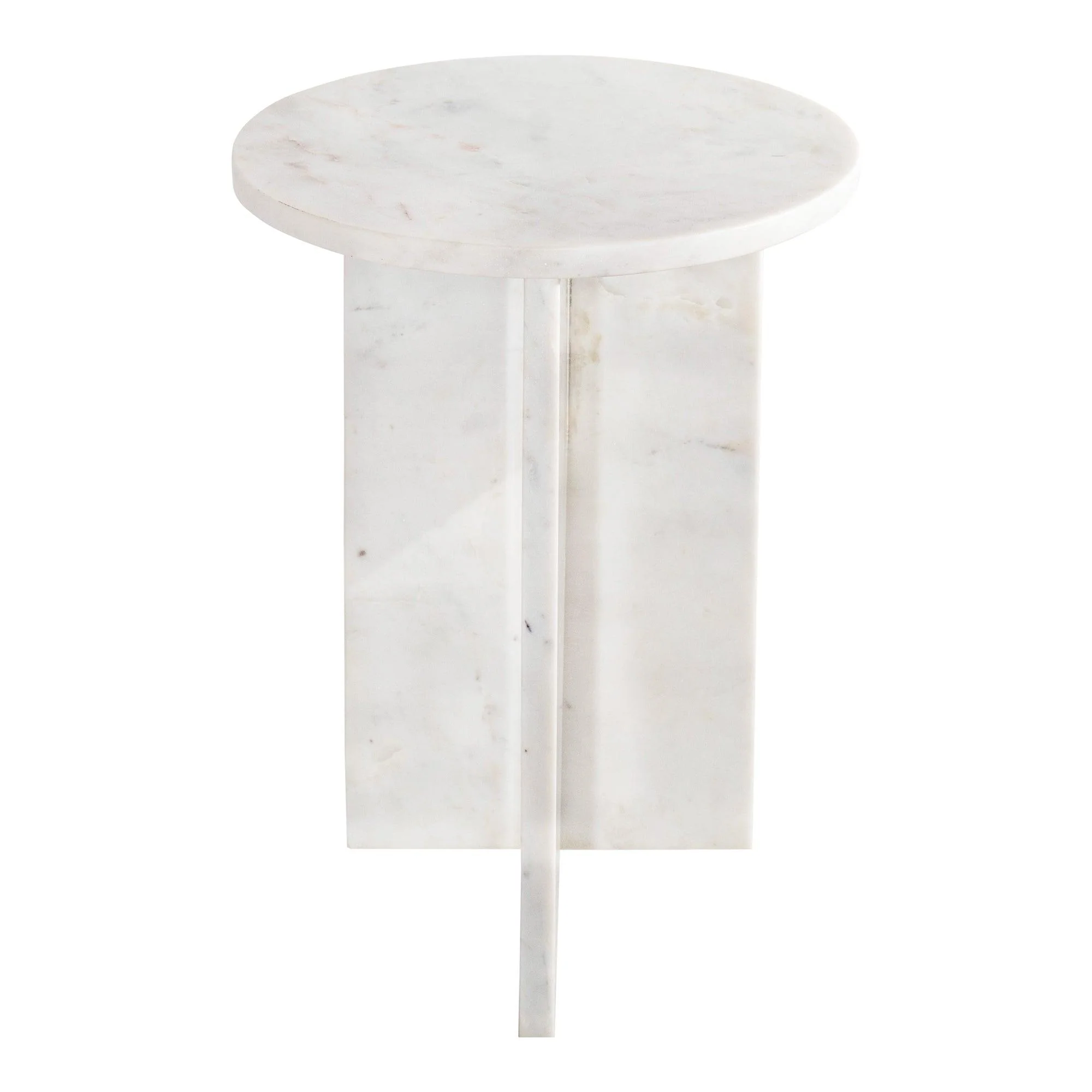 Grace Accent Table White Marble - Frankwebs
