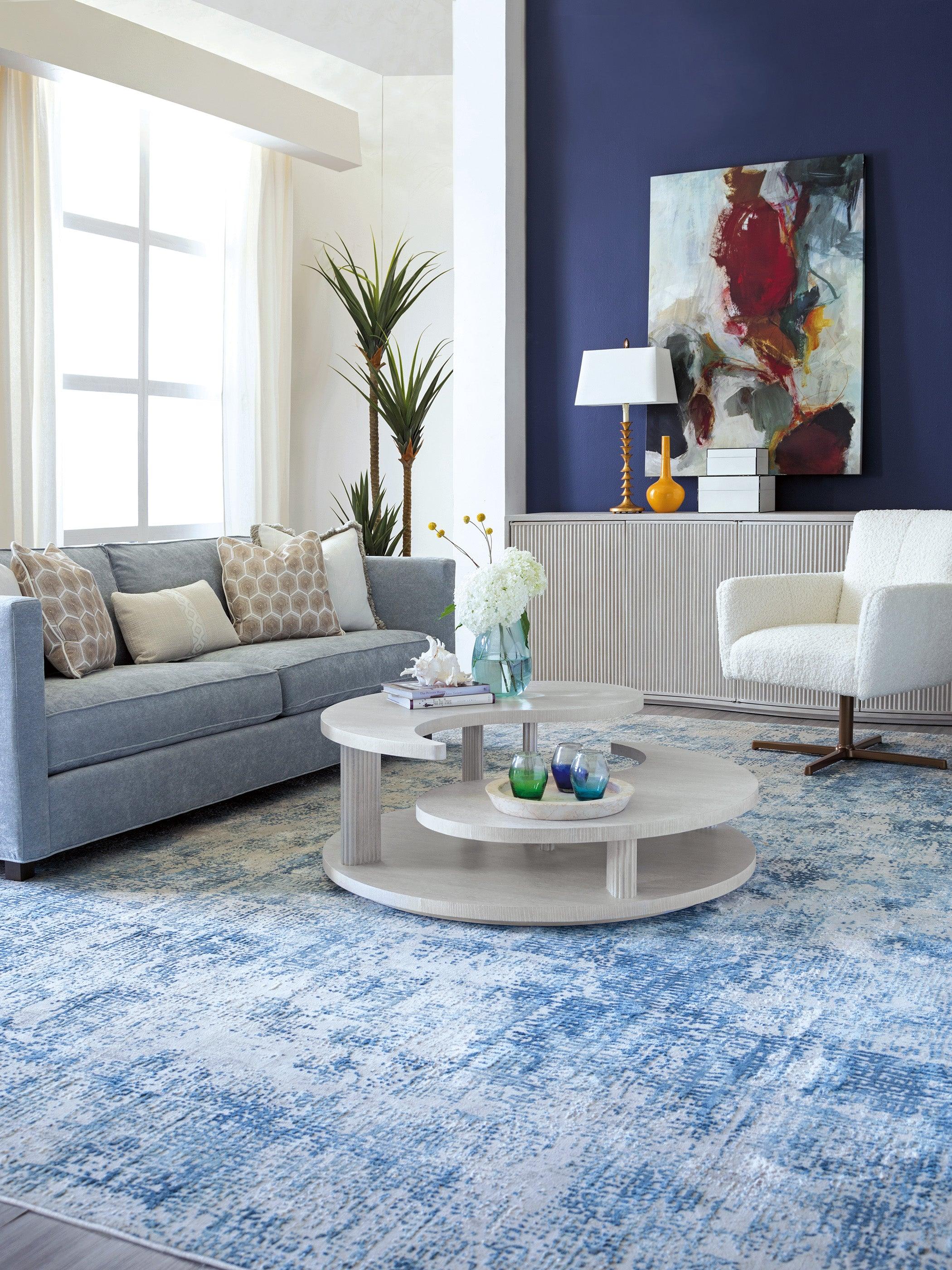 Signature Designs Misty Gray Yin Yang  Cocktail Table - Frankwebs