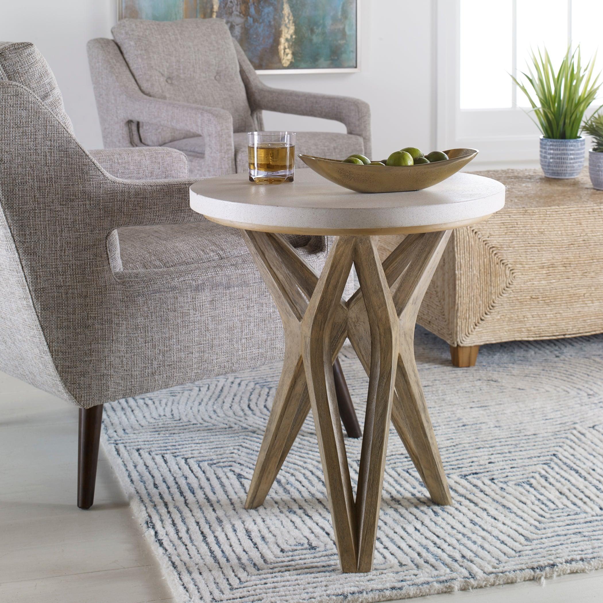 Marnie Limestone Side Table - Frankwebs