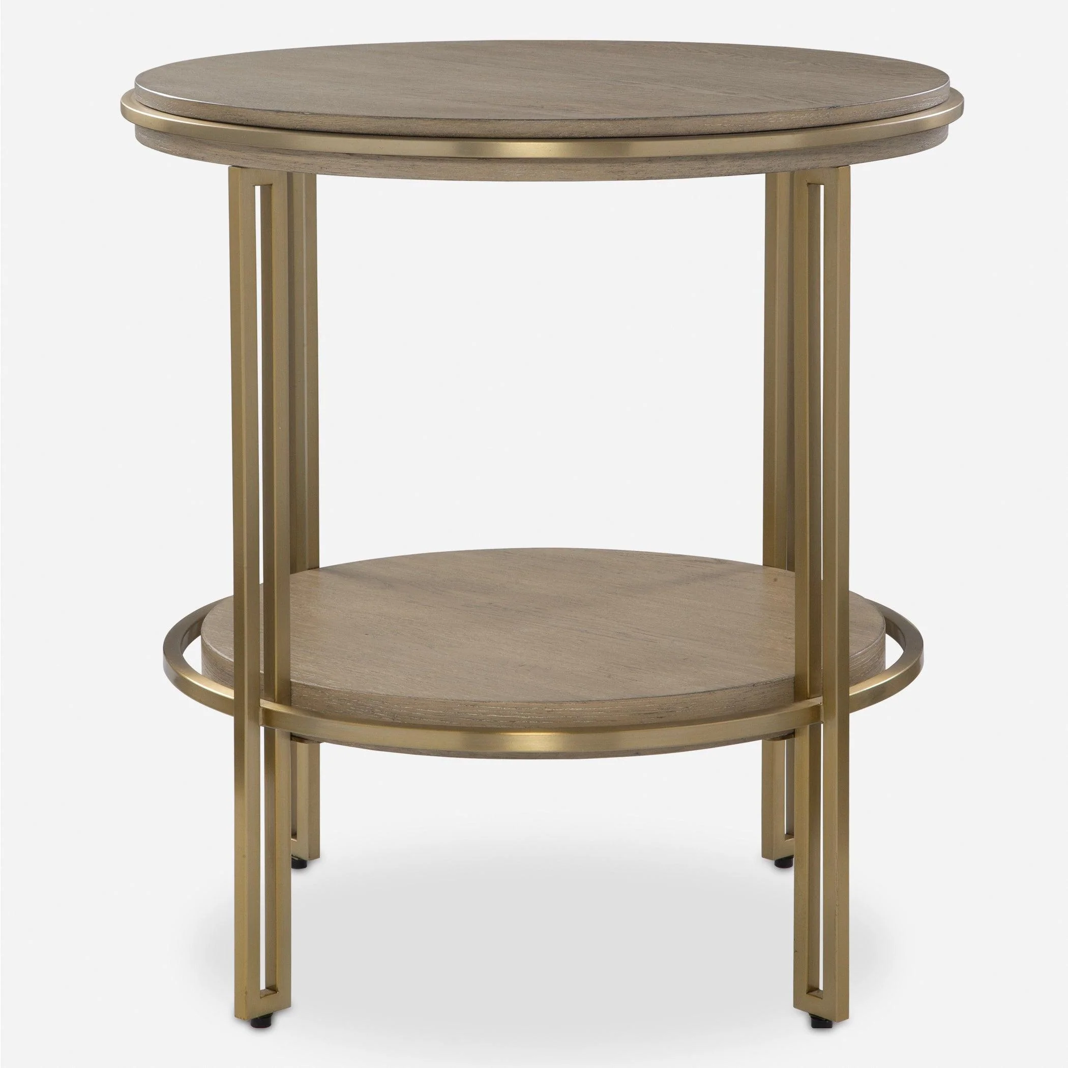 Elise Round Brass Side Table - Frankwebs