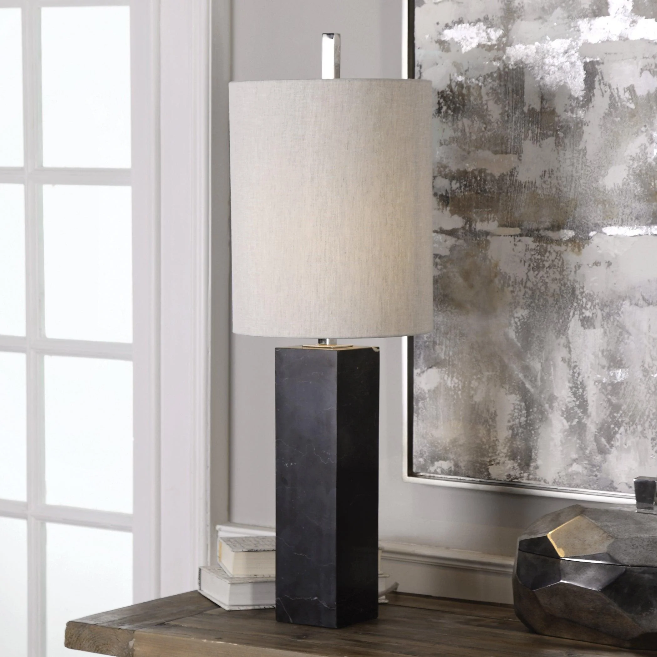 DELANEY MARBLE COLUMN ACCENT LAMP - Frankwebs