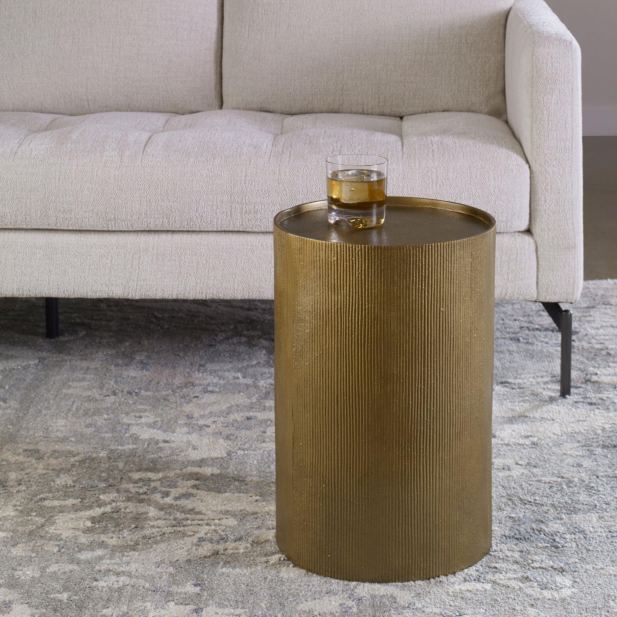 ADRINA DRUM ACCENT TABLE - Frankwebs