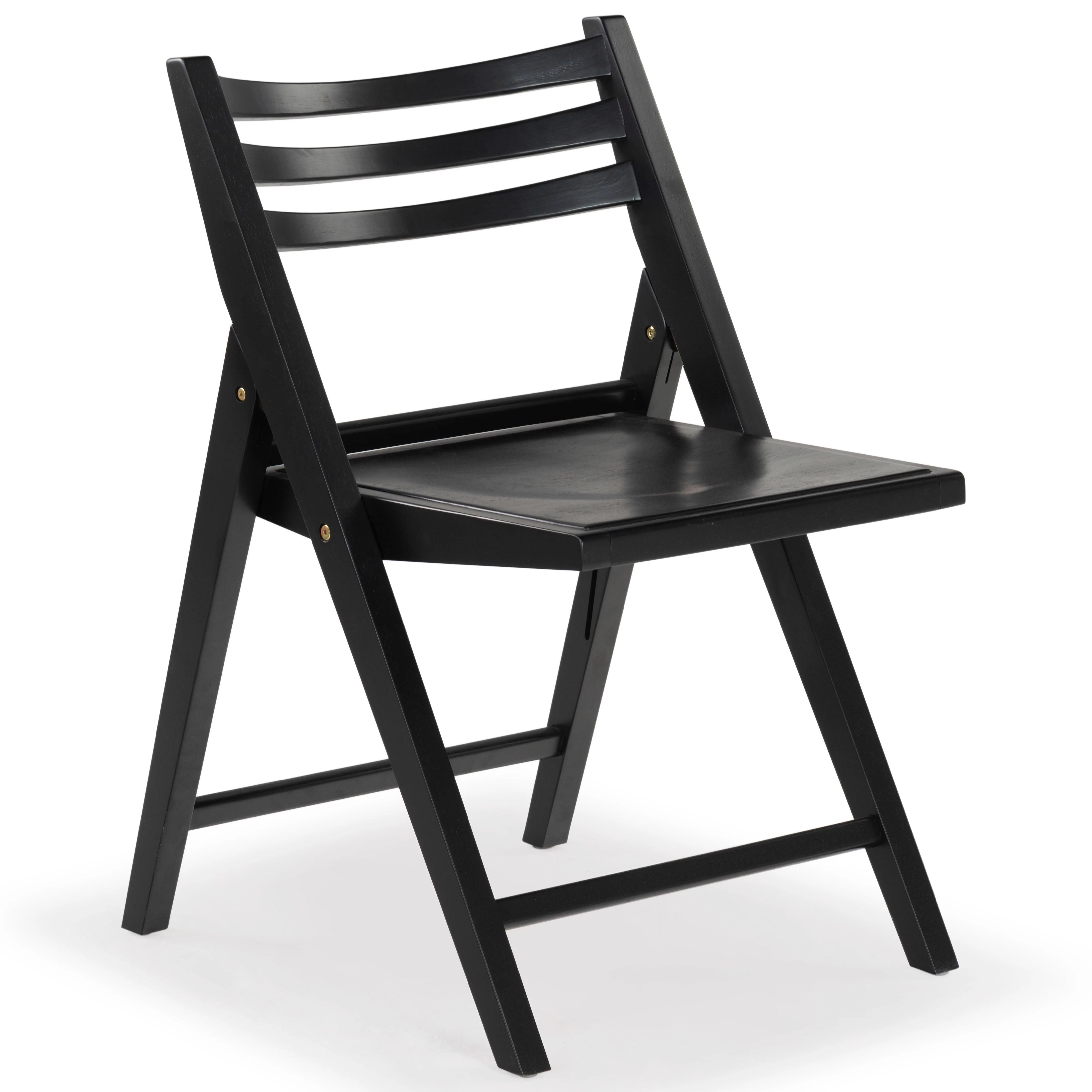 Jacie Wood Seat Folding Chair - Frankwebs