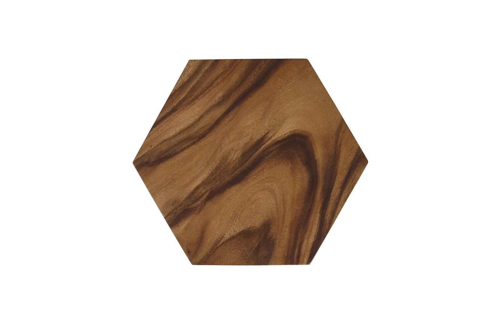 Honeycomb Side Table, Chamcha Wood, SM - Frankwebs