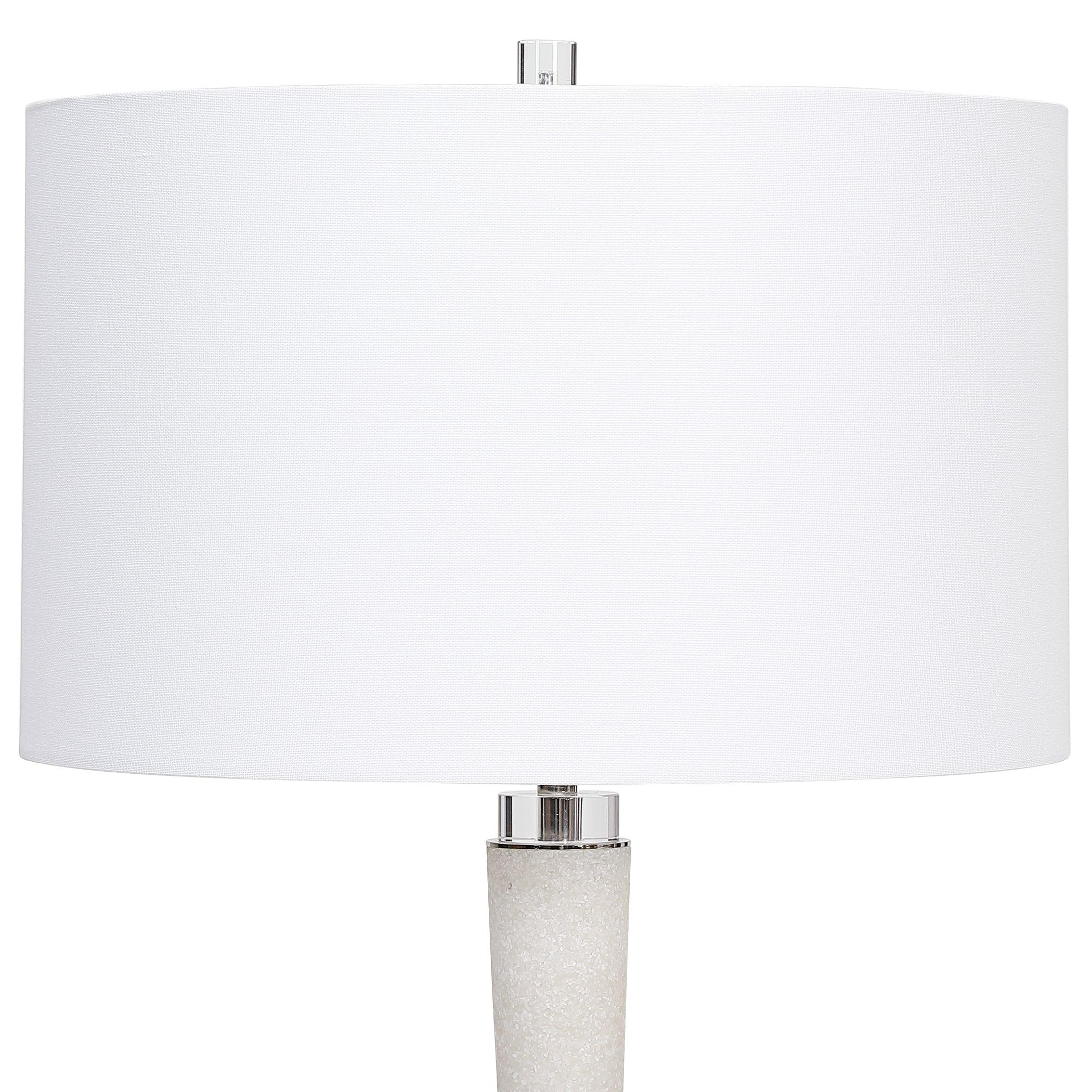KENTLY WHITE MARBLE TABLE LAMP - Frankwebs