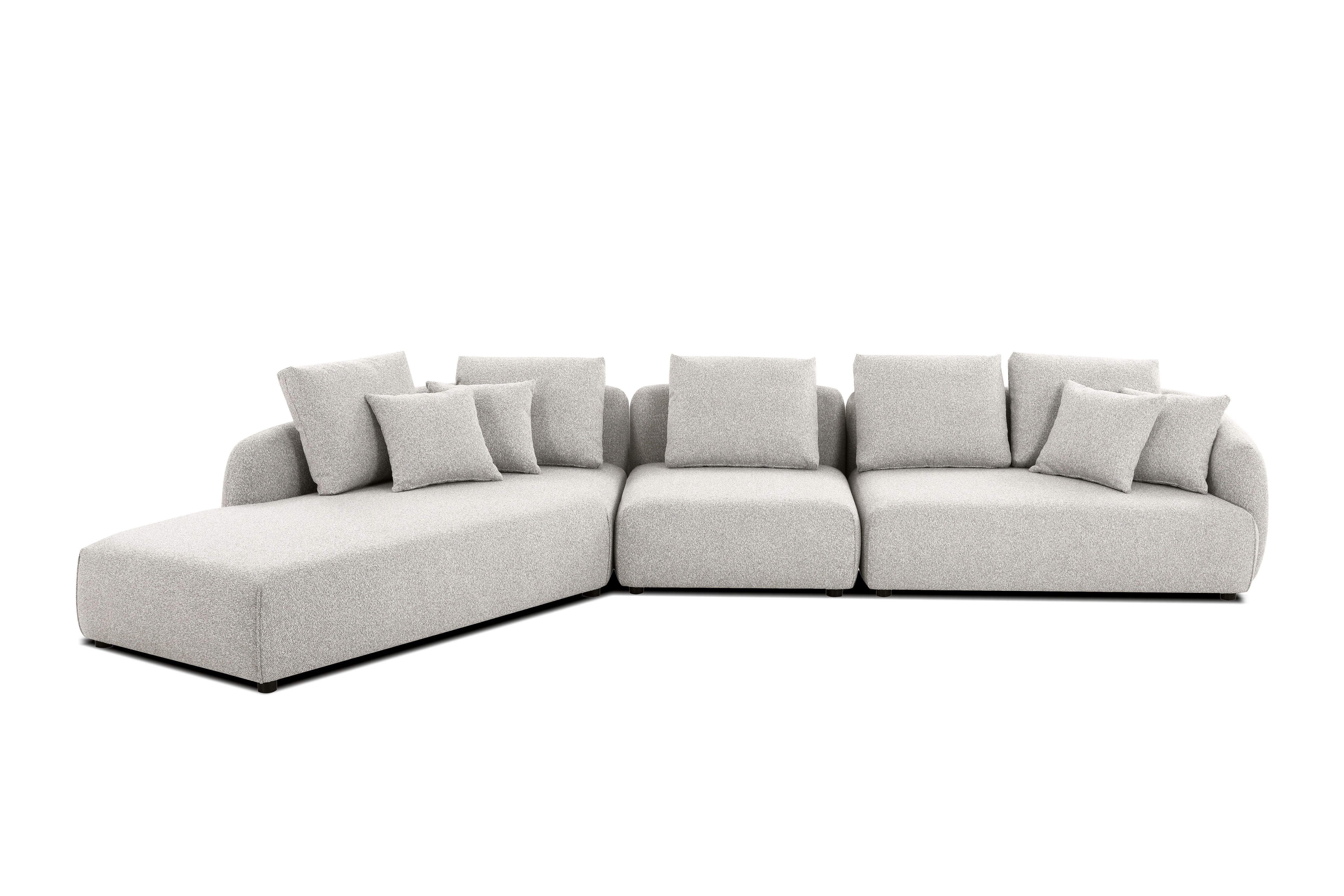 SABA Sectional Chaise Facing Left 3-Piece - Frankwebs