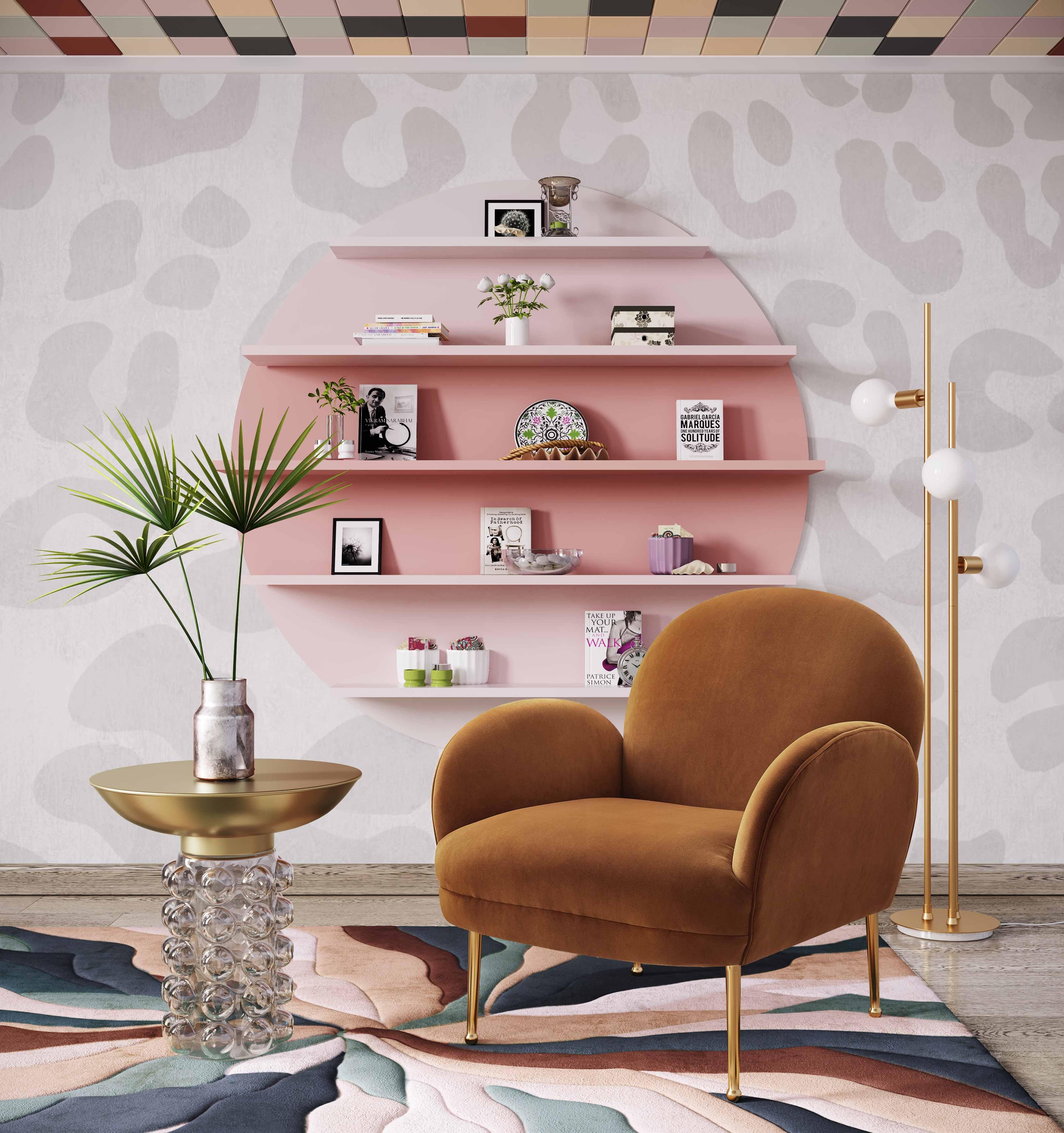 Bubble Glass/Brass Side Table - Frankwebs