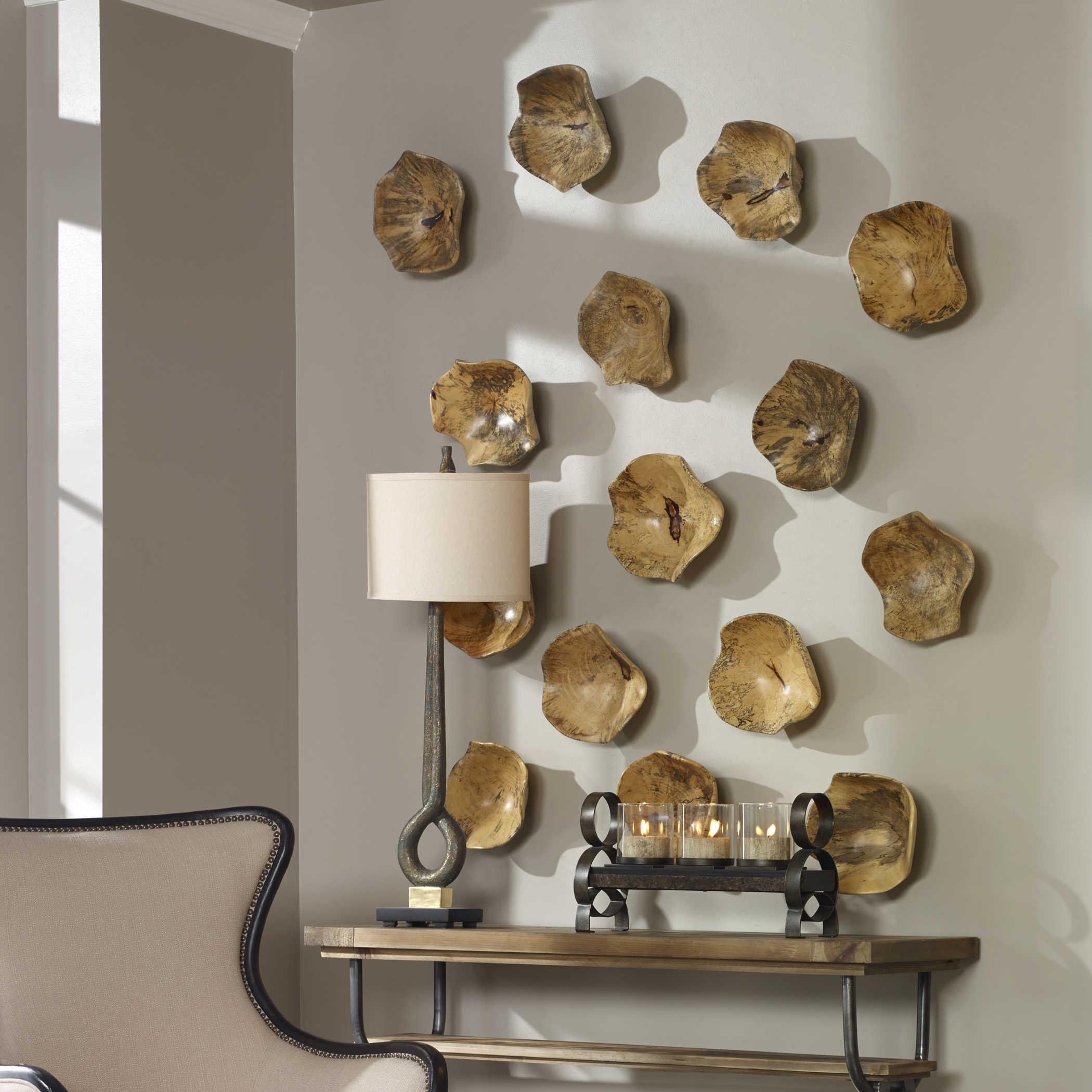TAMARINE WOOD WALL ART SET OF 3 - Frankwebs