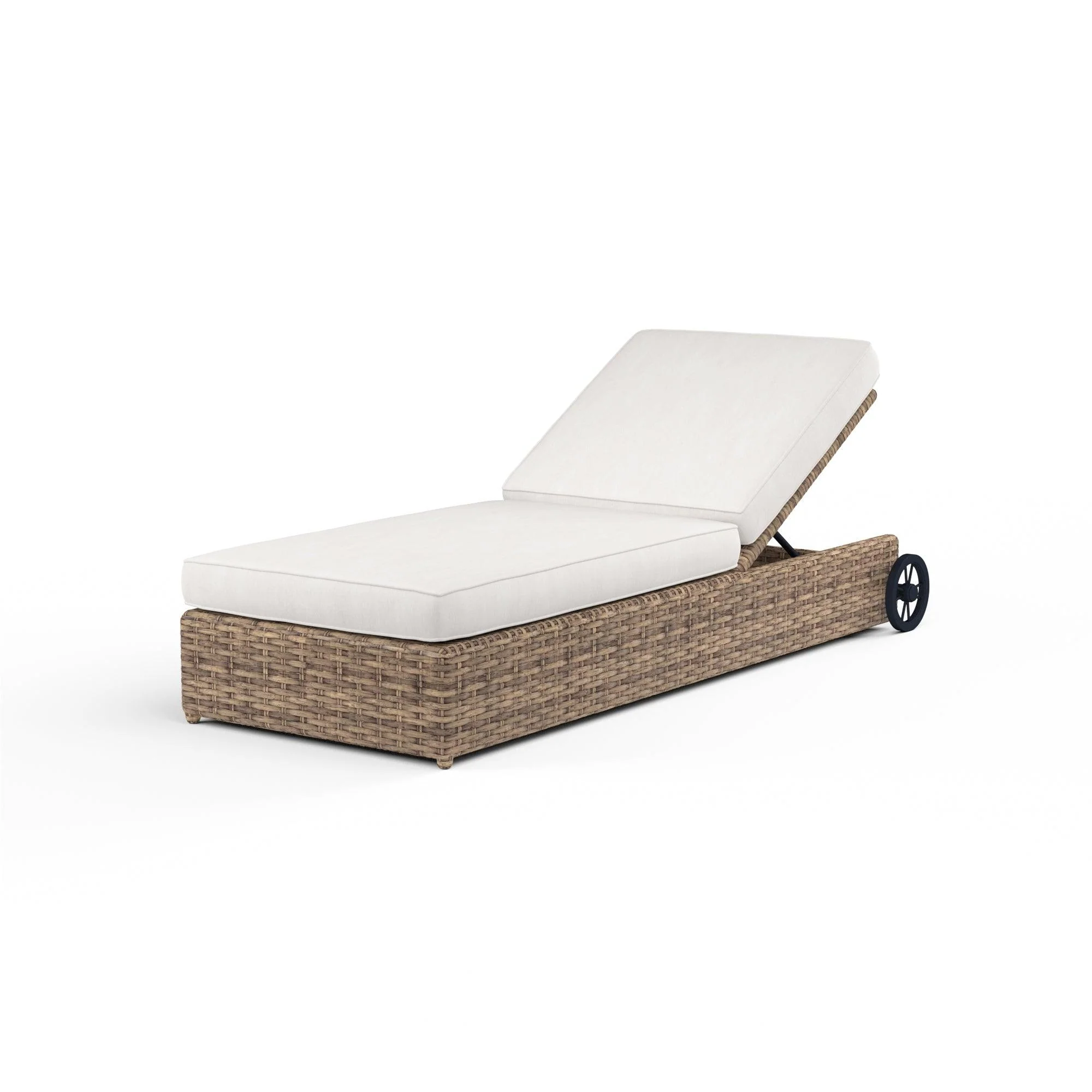 Havana Adjustable Chaise in Canvas Flax w/ Self Welt - Frankwebs