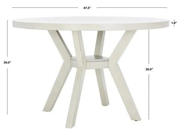 LUIS ROUND WOOD DINING TABLE - Frankwebs