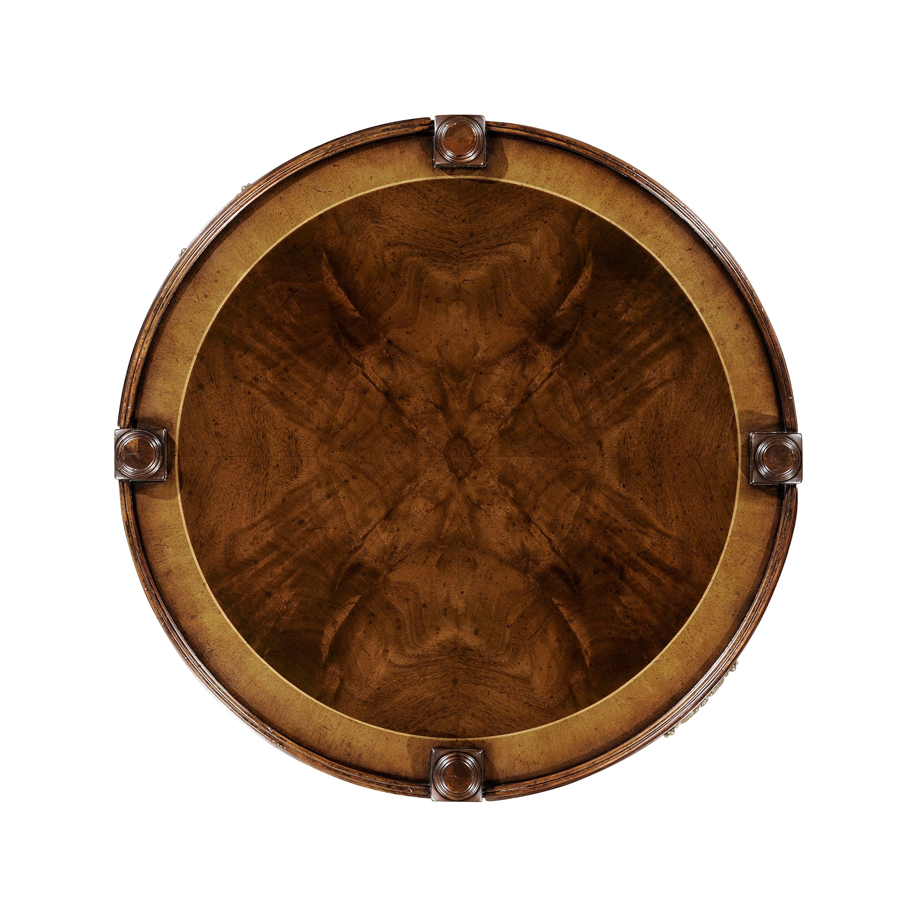 Regency Style Mahogany Round Side Table - Frankwebs