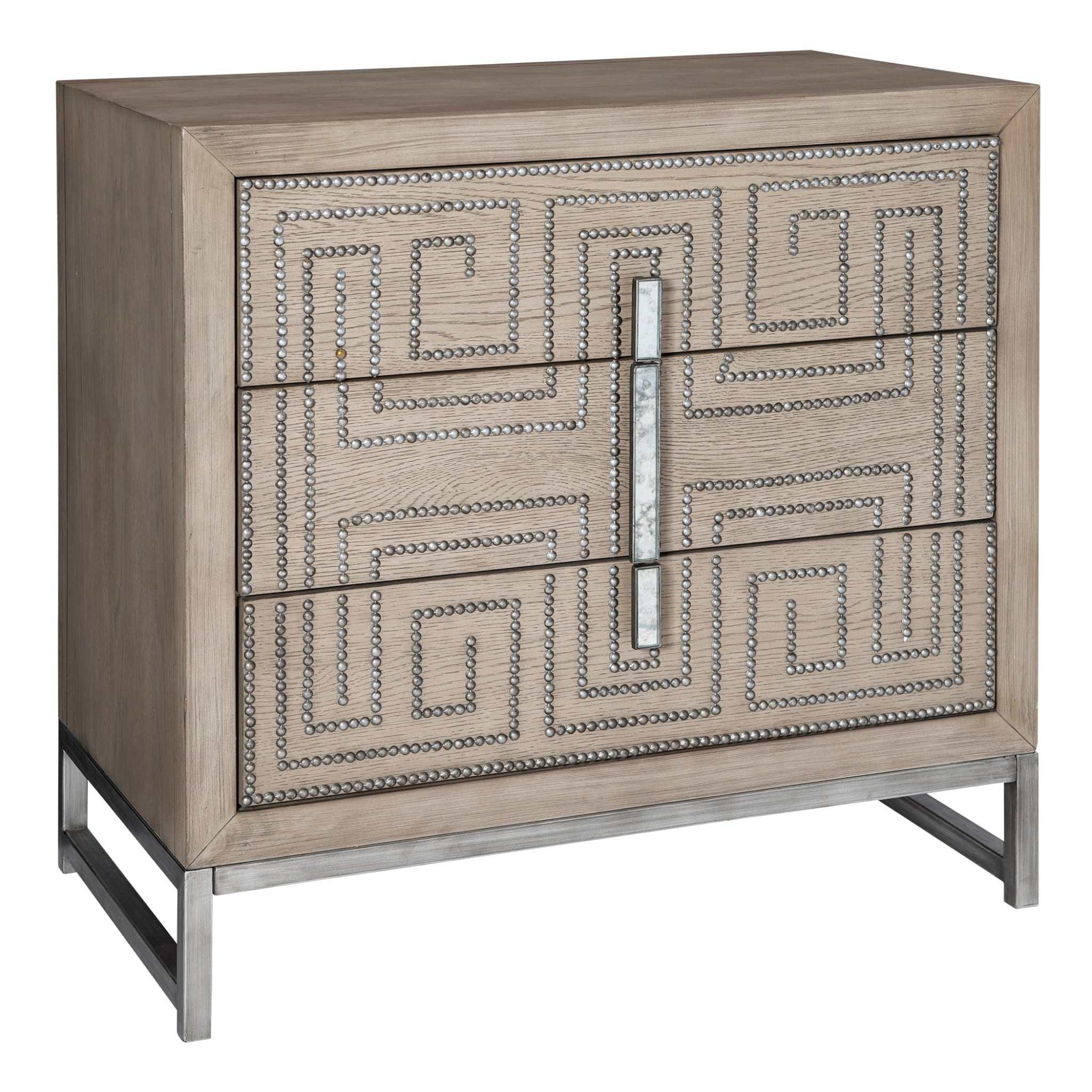 DEVYA GRAY OAK ACCENT DRAWERS - Frankwebs