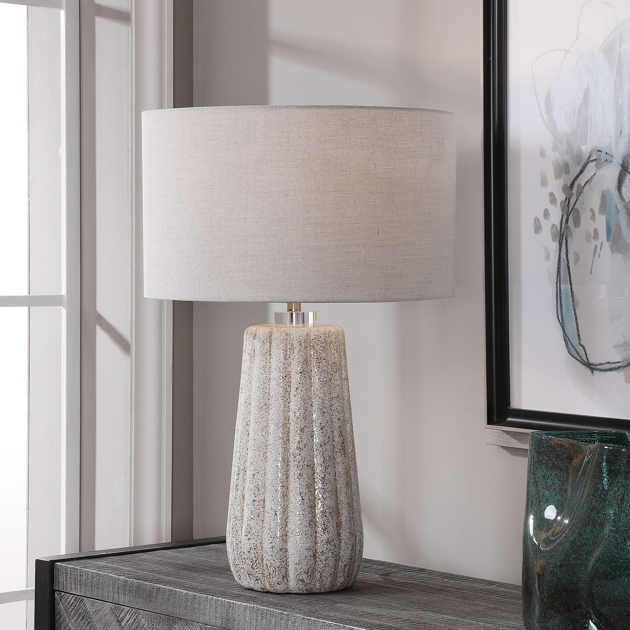PIKES STONE-IVORY TABLE LAMP - Frankwebs