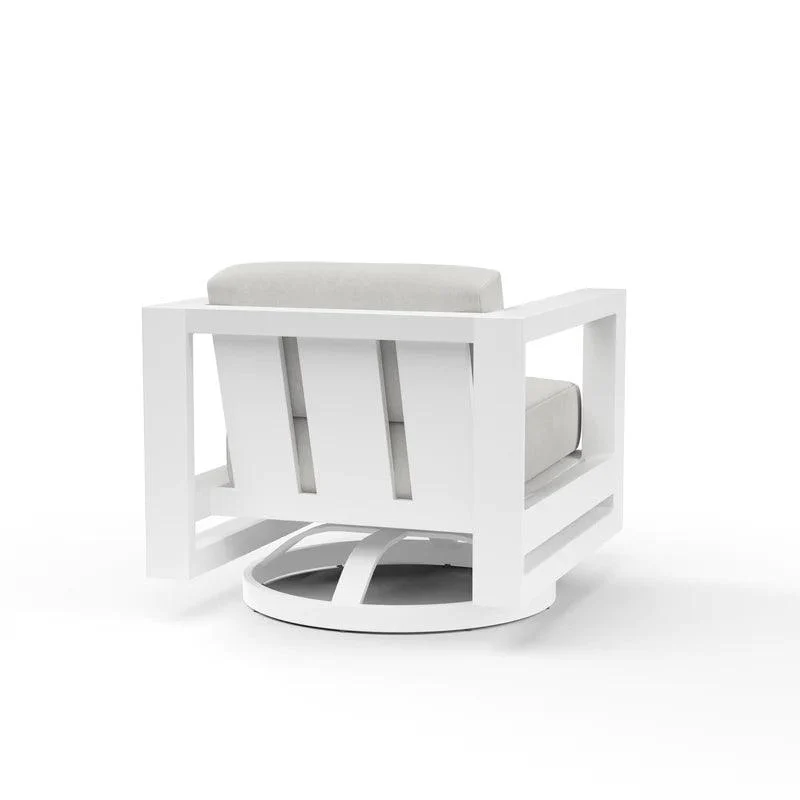 Newport Swivel Club in Cast Silver, No Welt - Frankwebs