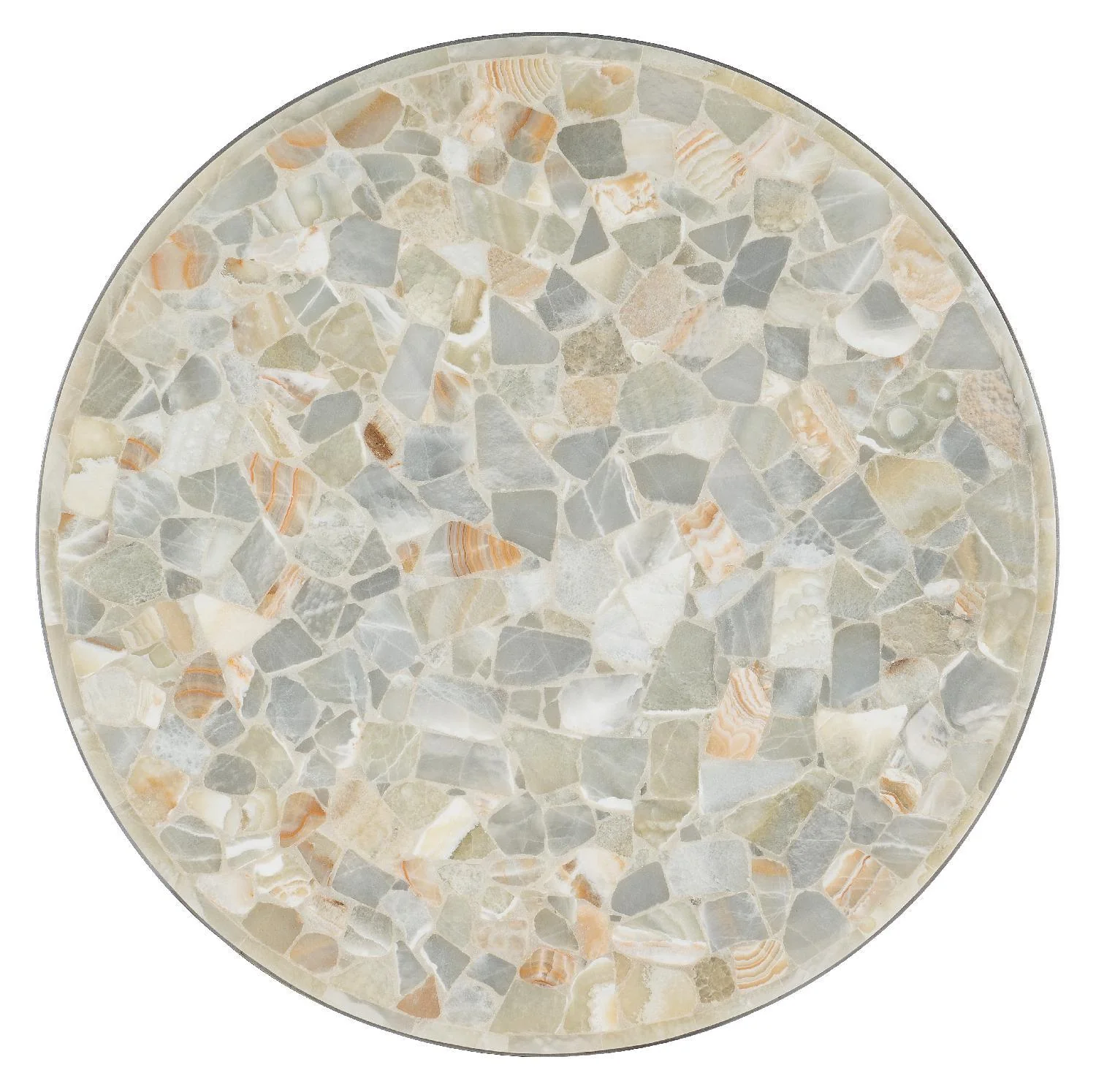 Melange Marin Round Cocktail Table - Frankwebs