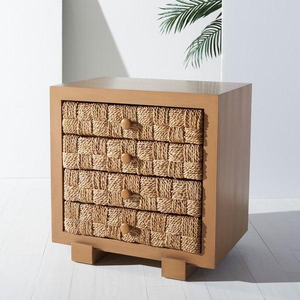ROSARIO WOVEN WOOD NIGHTSTAND - Frankwebs