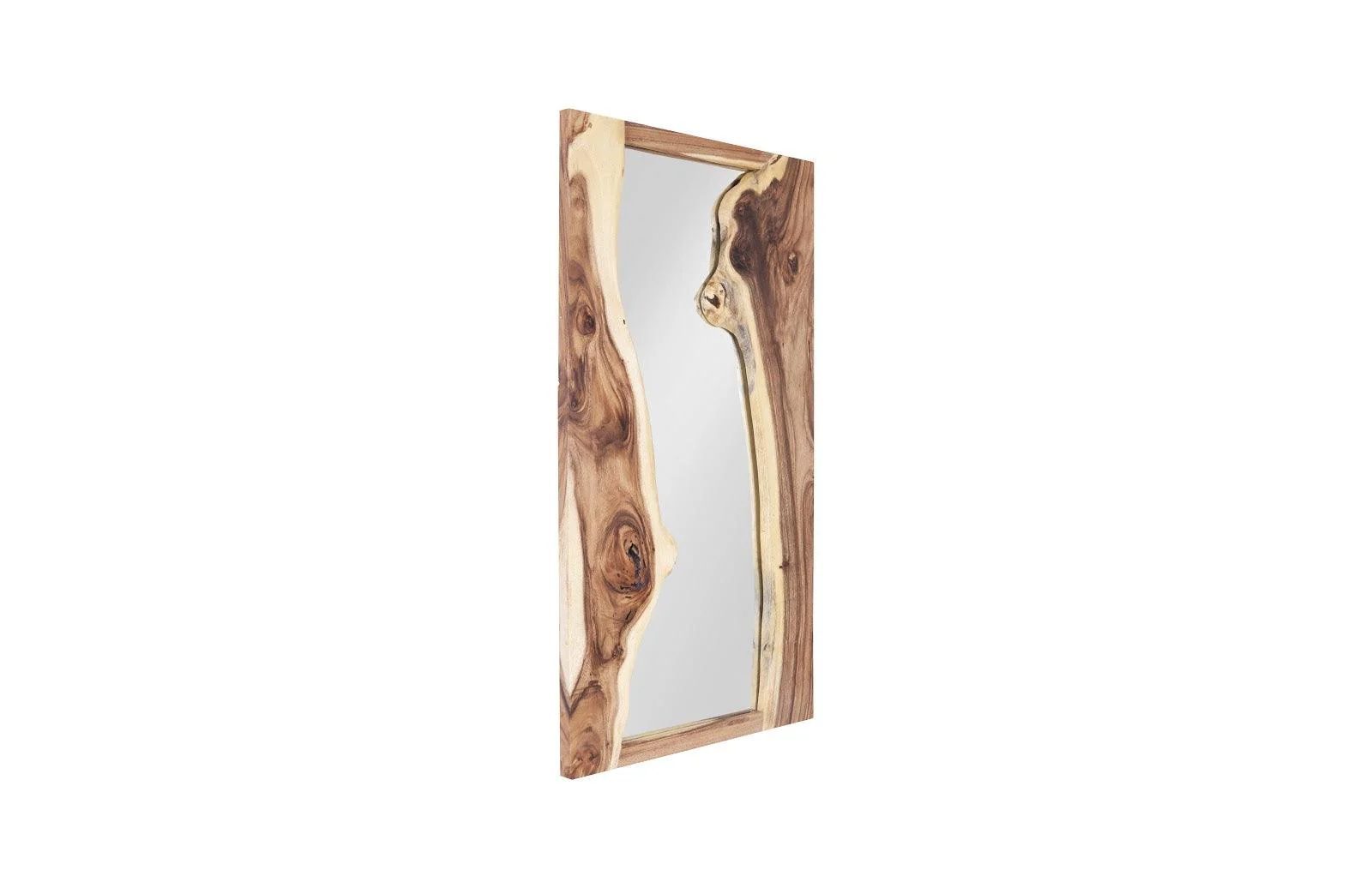 River Mirror, Chamcha Wood, Natural - Frankwebs