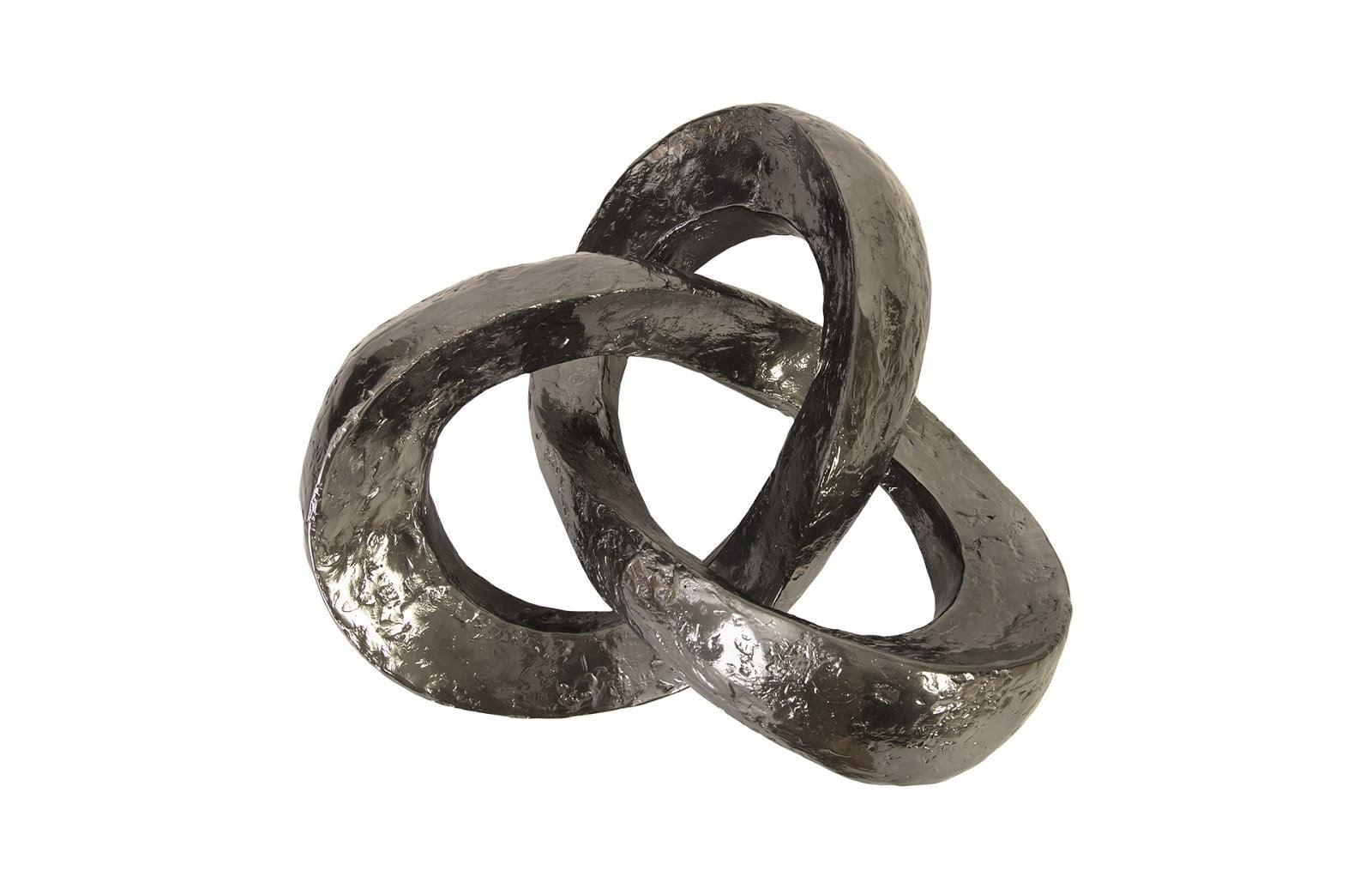 Trifoil Coffee Table, Liquid Silver w/Glass - Frankwebs