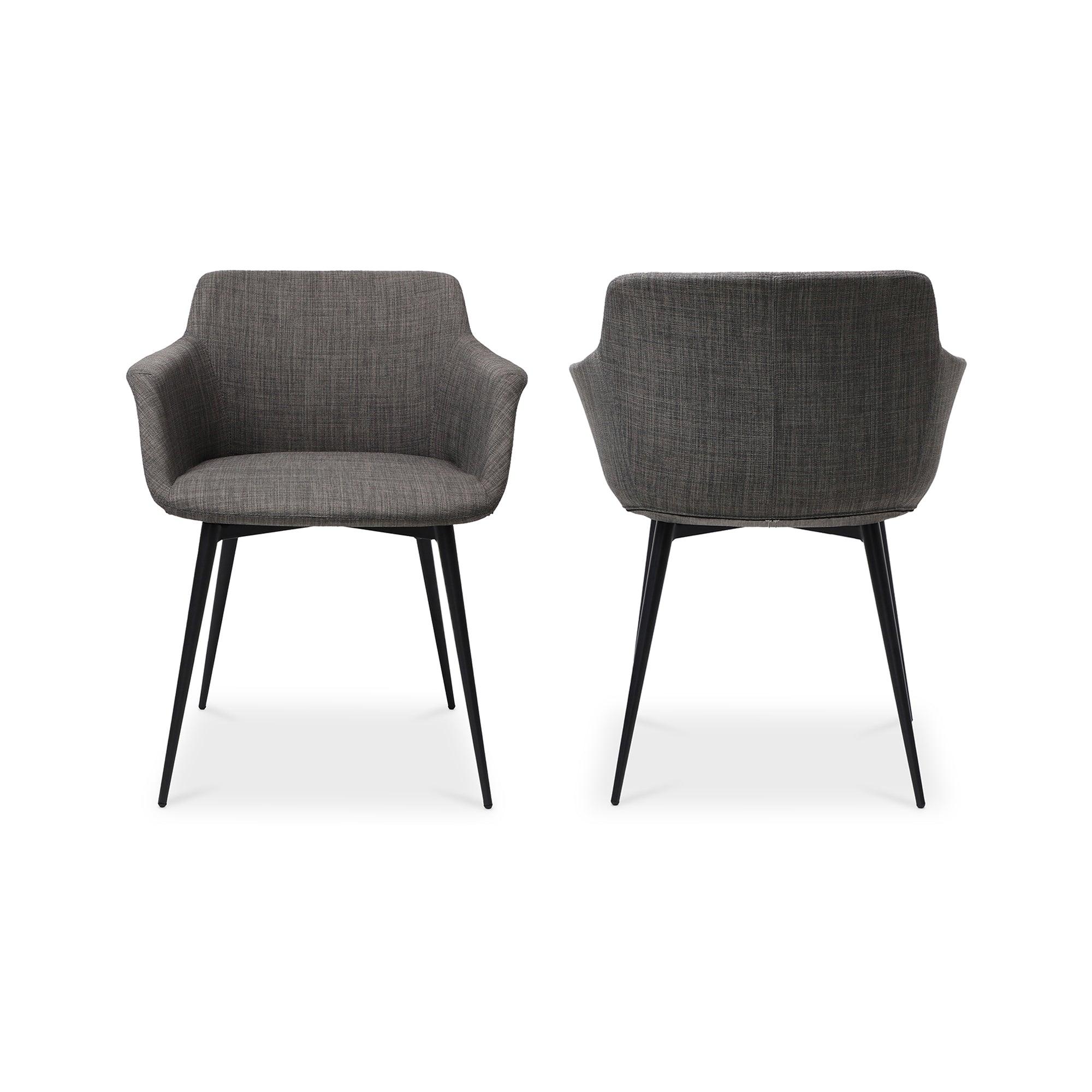 Ronda Arm Chair Grey - Set Of Two - Frankwebs