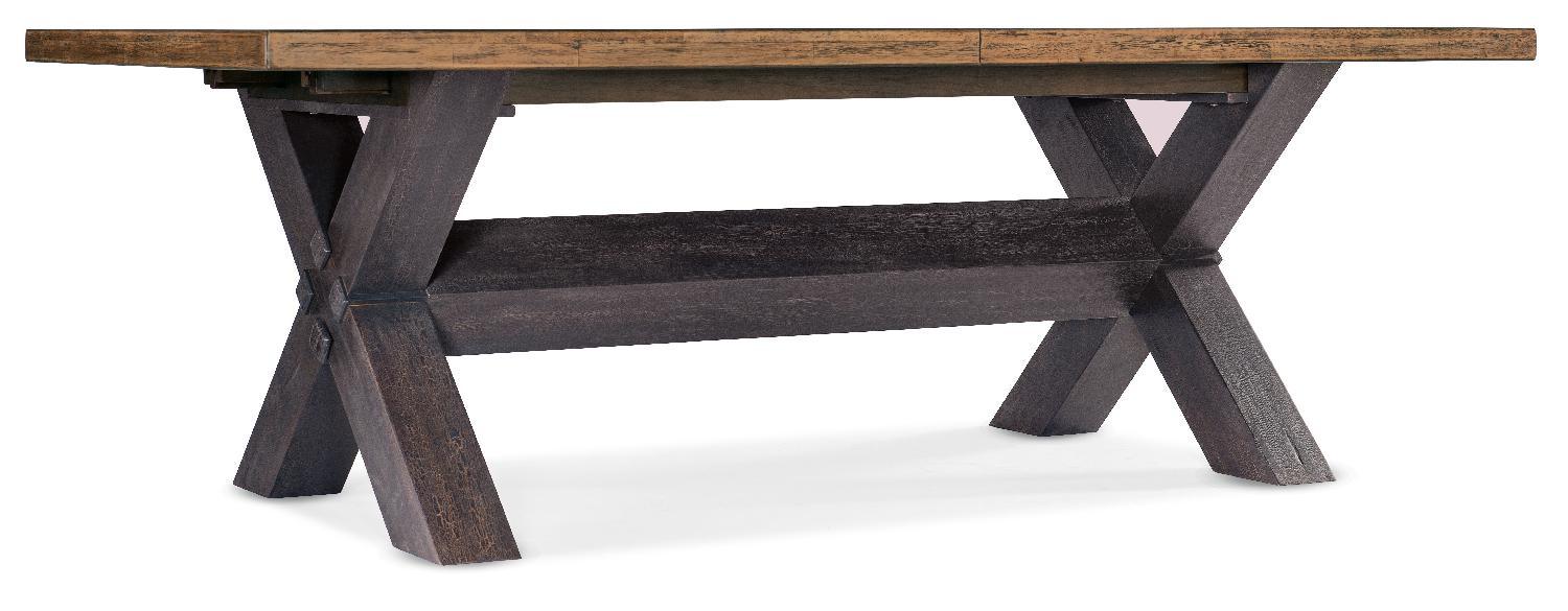 Big Sky Trestle Dining Table with2-20in leaves - Frankwebs
