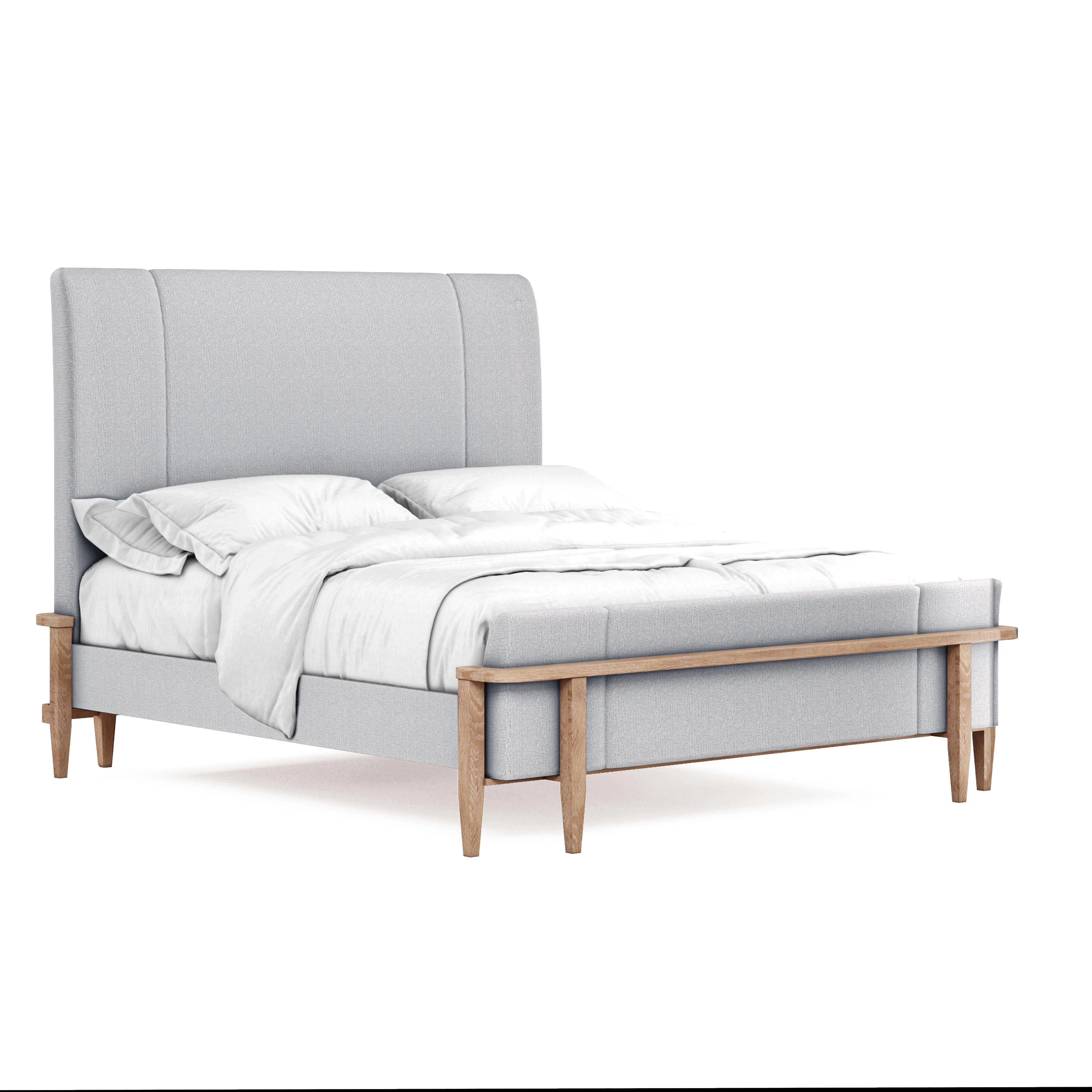 Post Upholstered Panel Bed - Frankwebs