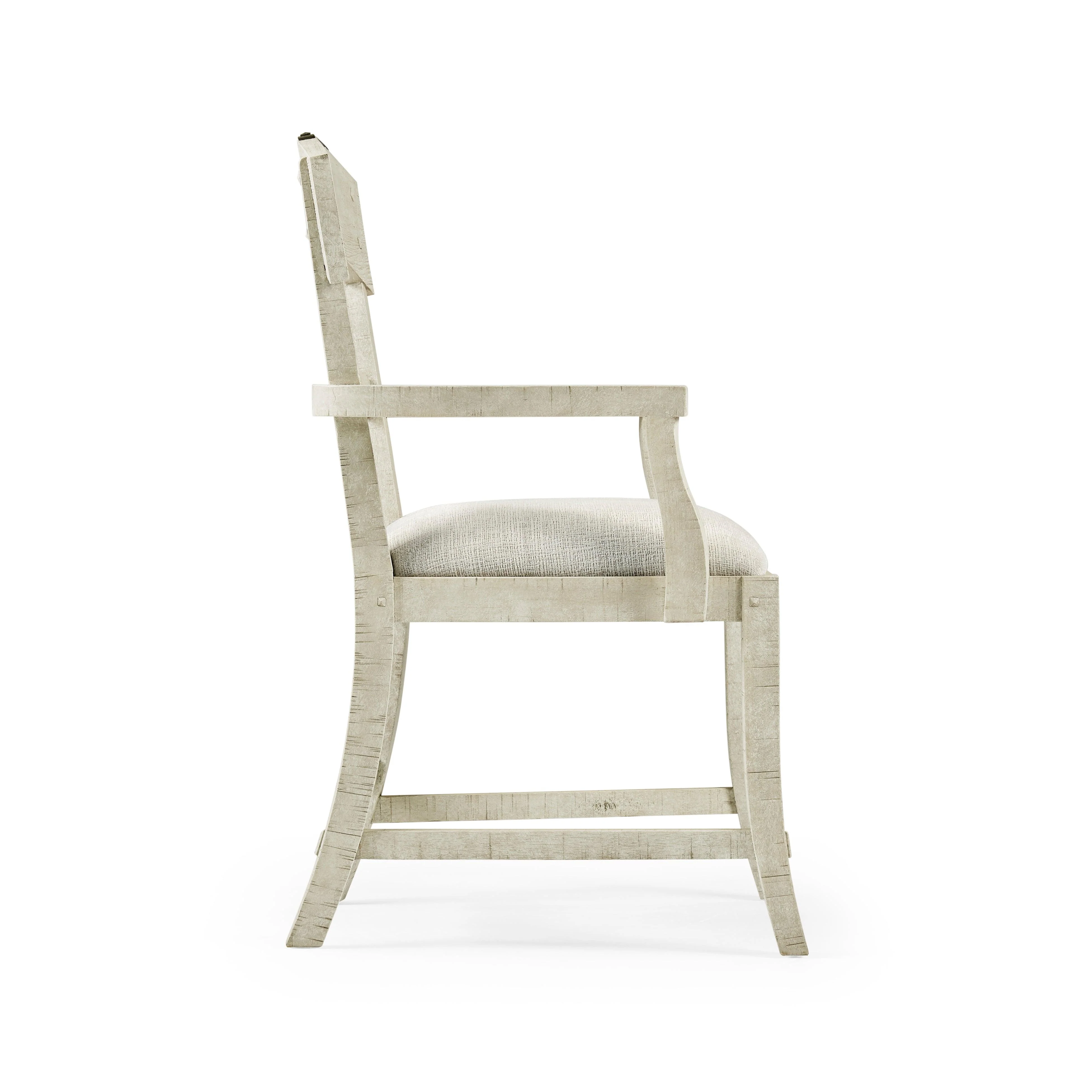 Casual Accents Whitewash Driftwood Planked Armchair - Frankwebs