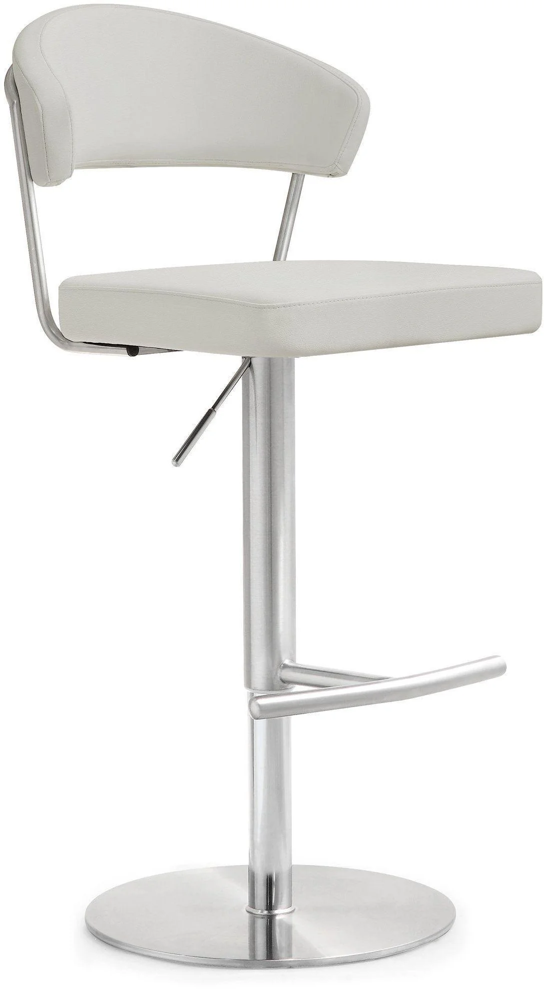 Cosmo Light Grey Stainless Steel Barstool - Frankwebs