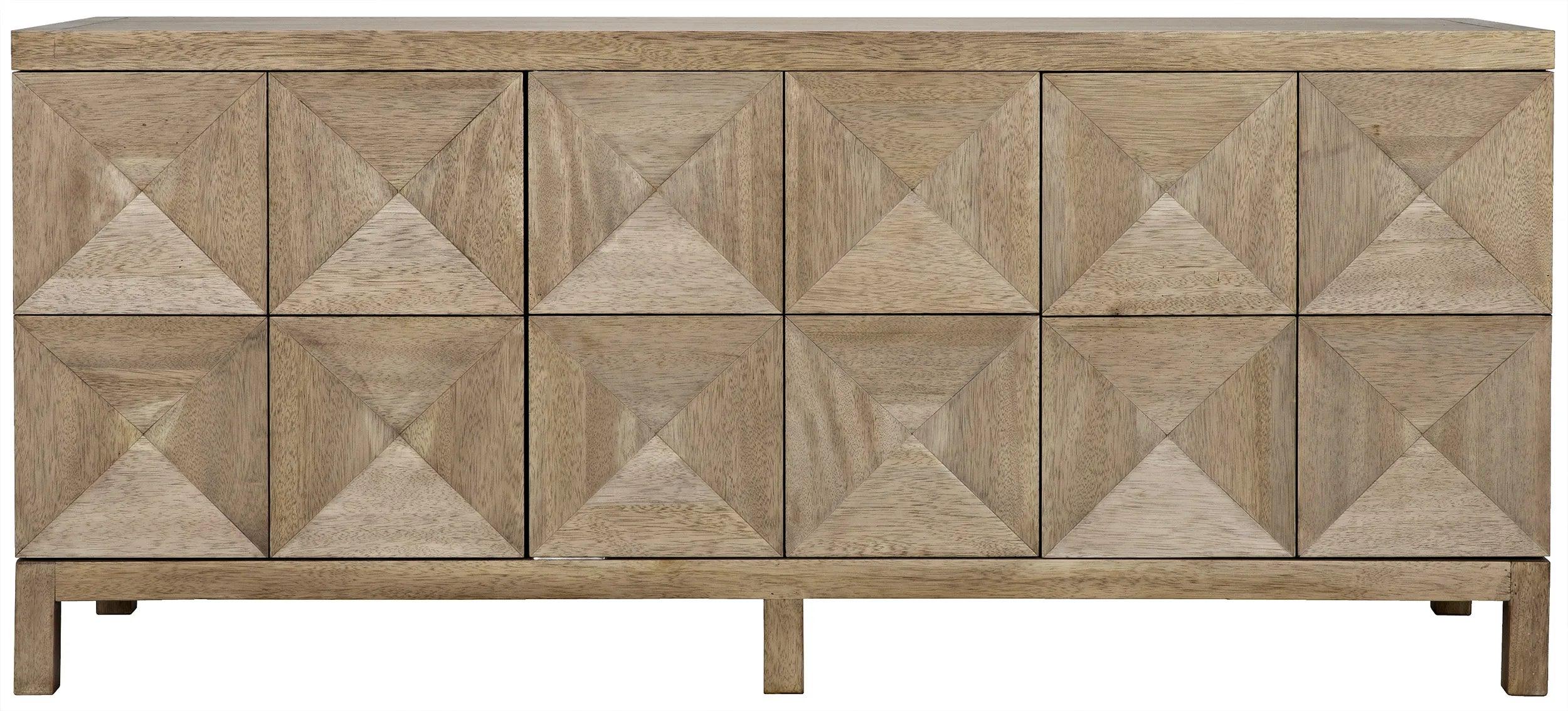 Quadrant 3 Door Sideboard, Washed Walnut - Frankwebs