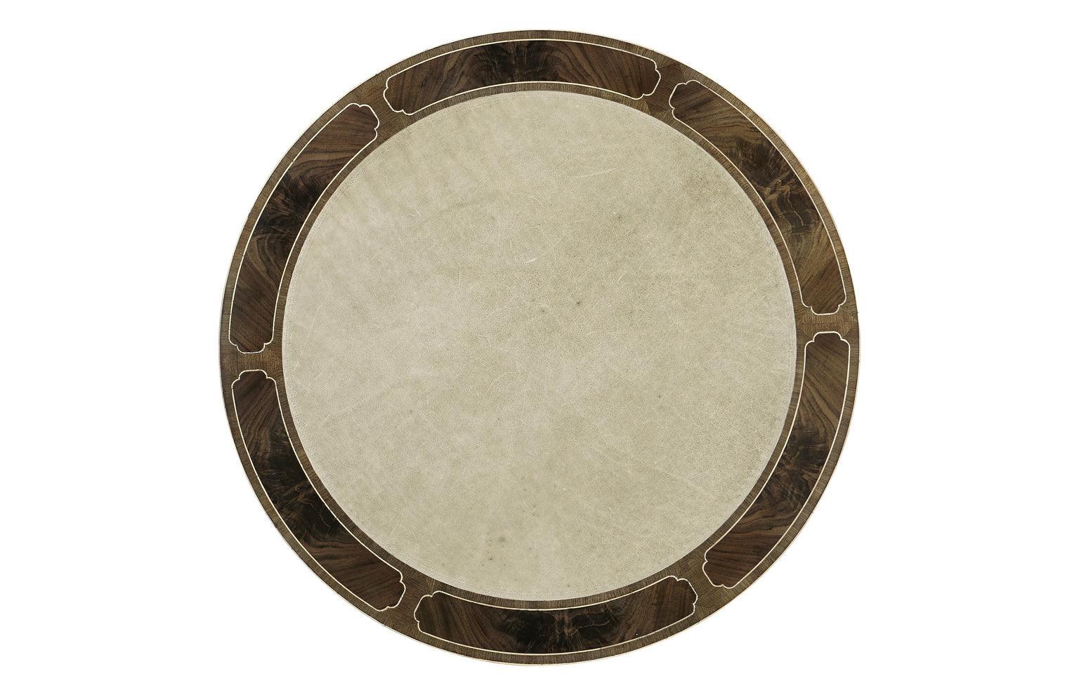 Buckingham Bleached Mahogany Drum Table - Frankwebs