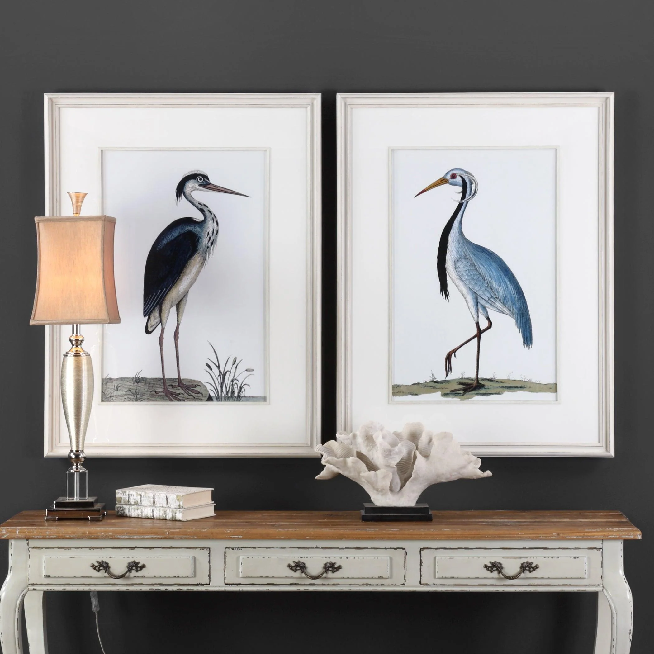 SHORE BIRDS FRAMED PRINTS SET OF 2 - Frankwebs