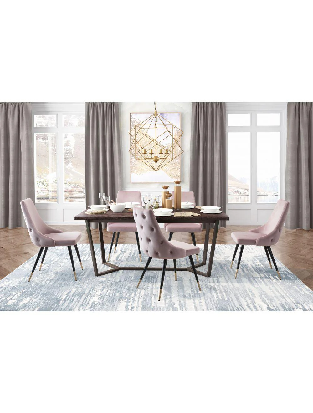 Piccolo Dining Chair (Set of 2) Pink - Frankwebs