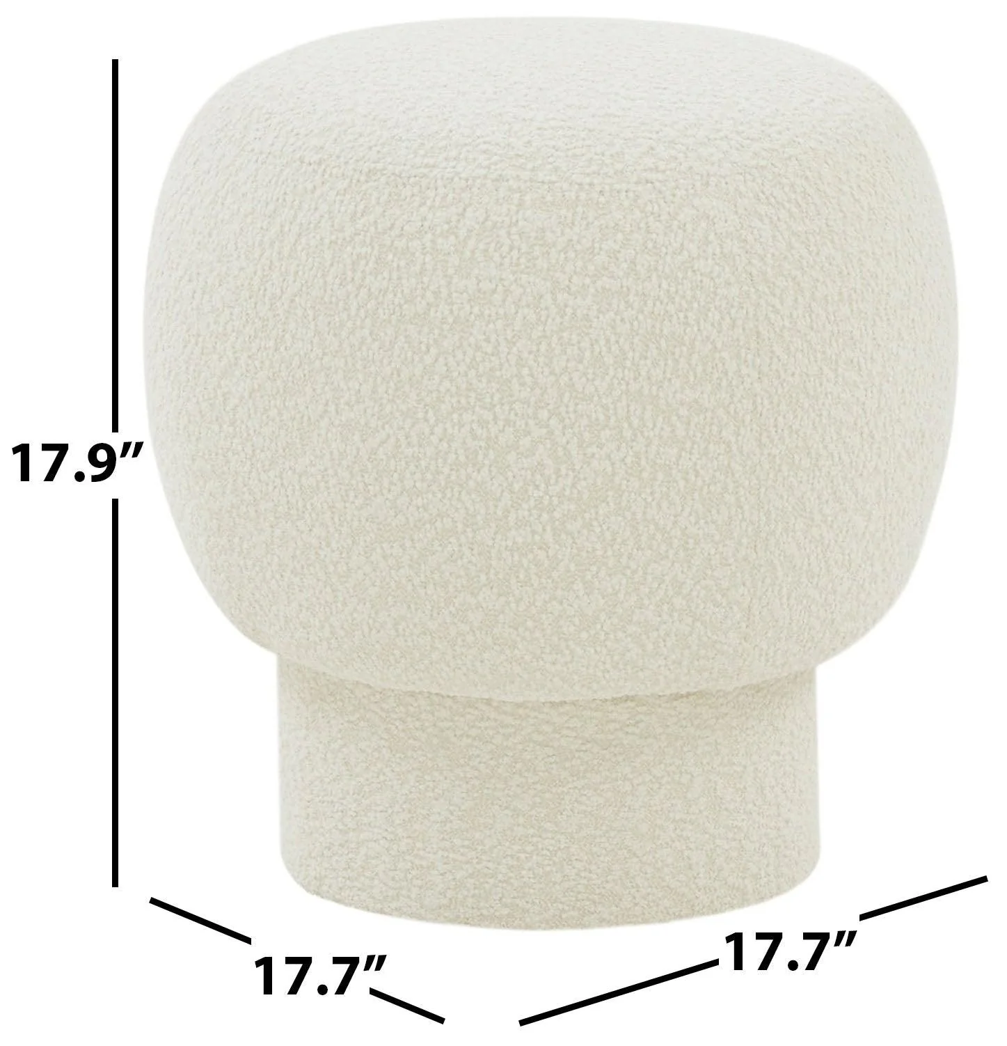 LEBOEFF ROUND OTTOMAN - Frankwebs
