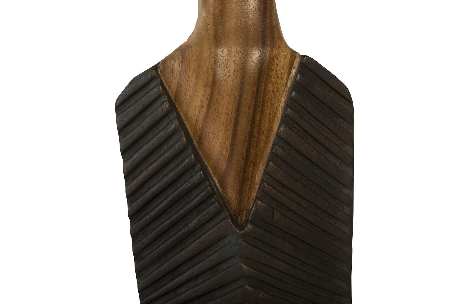 Vested Male Sculpture, Medium, Chamcha, Natural, Black, Copper - Frankwebs