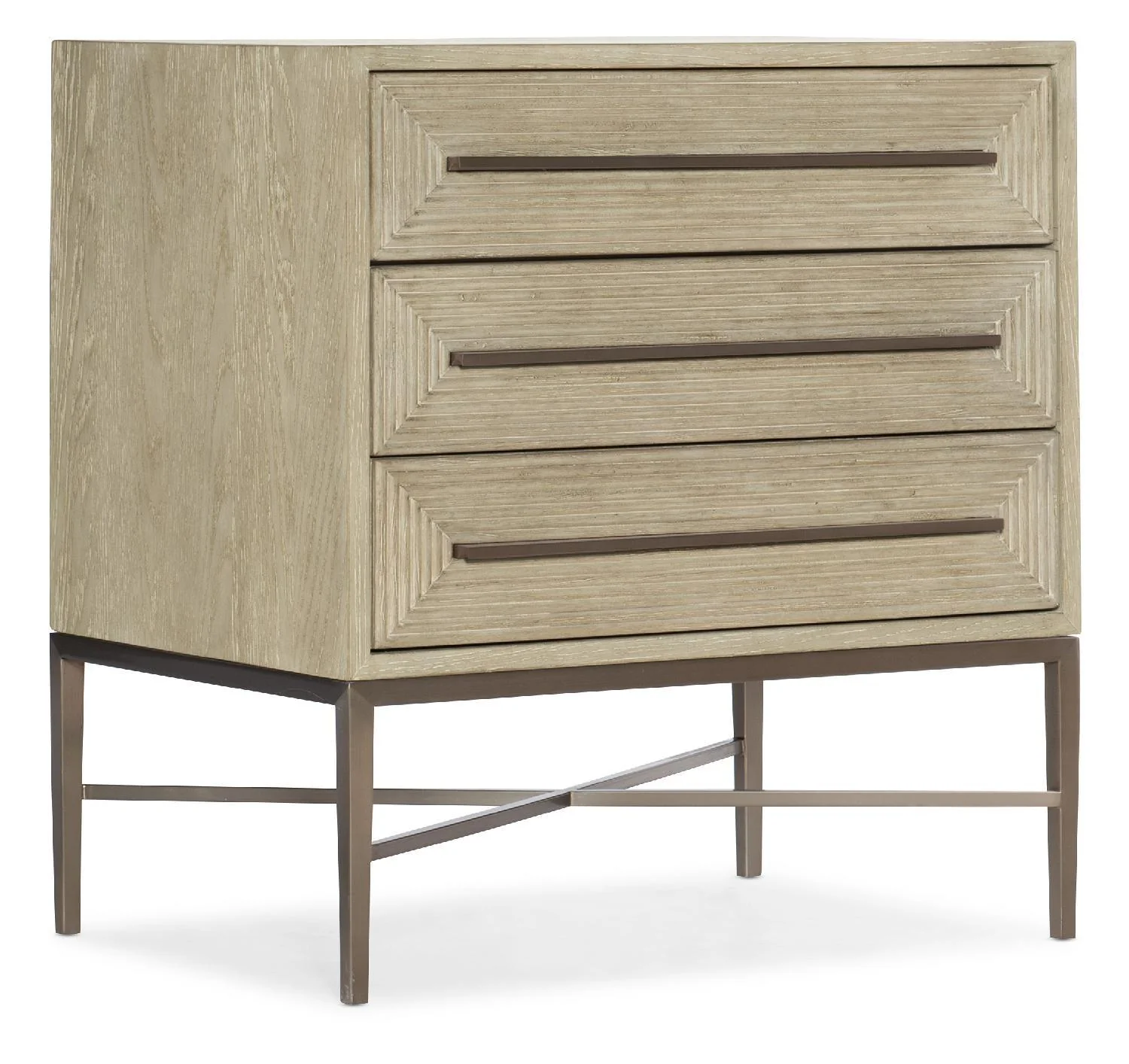 Cascade Three-Drawer Nightstand - Frankwebs