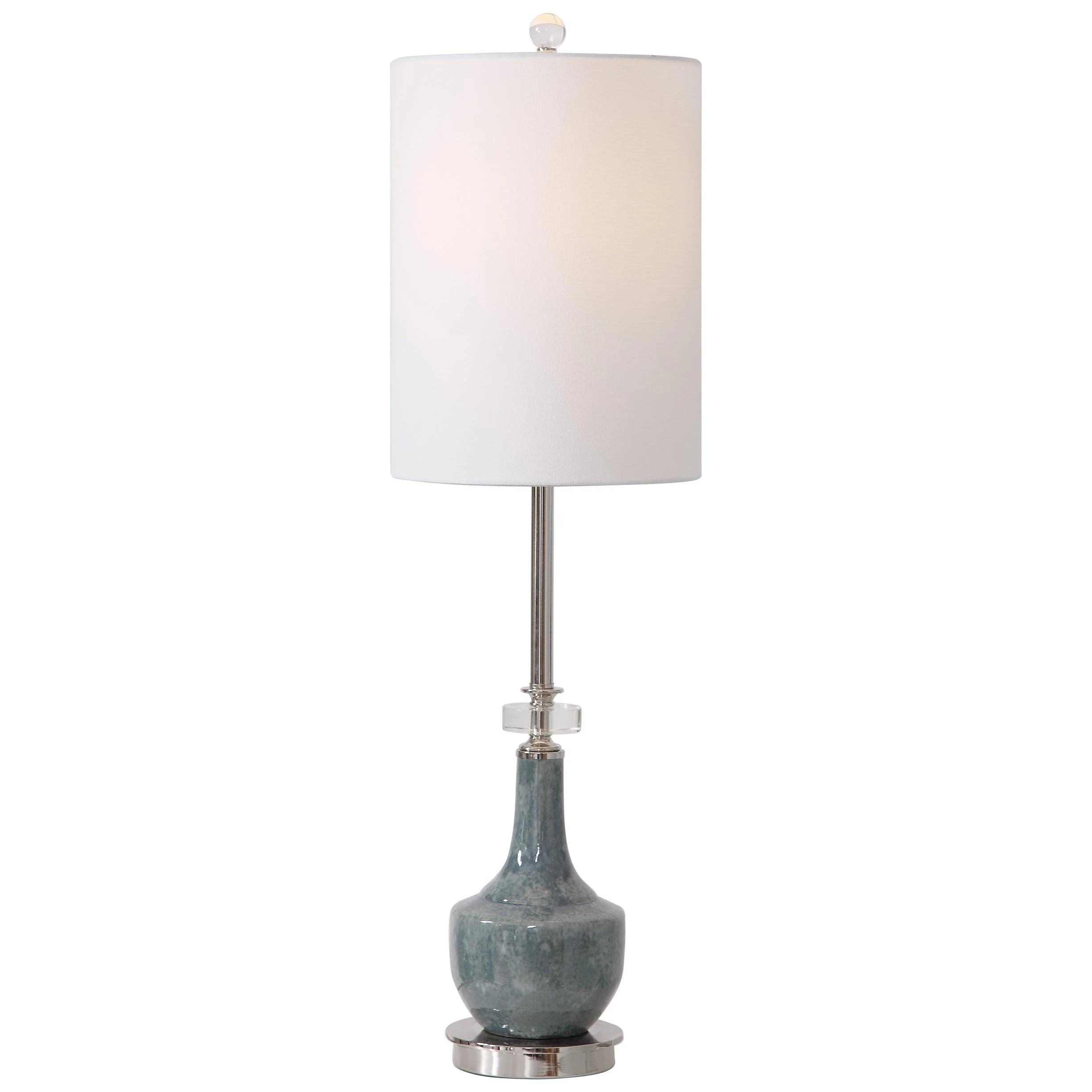 Piers Mottled Blue Buffet Lamp - Frankwebs
