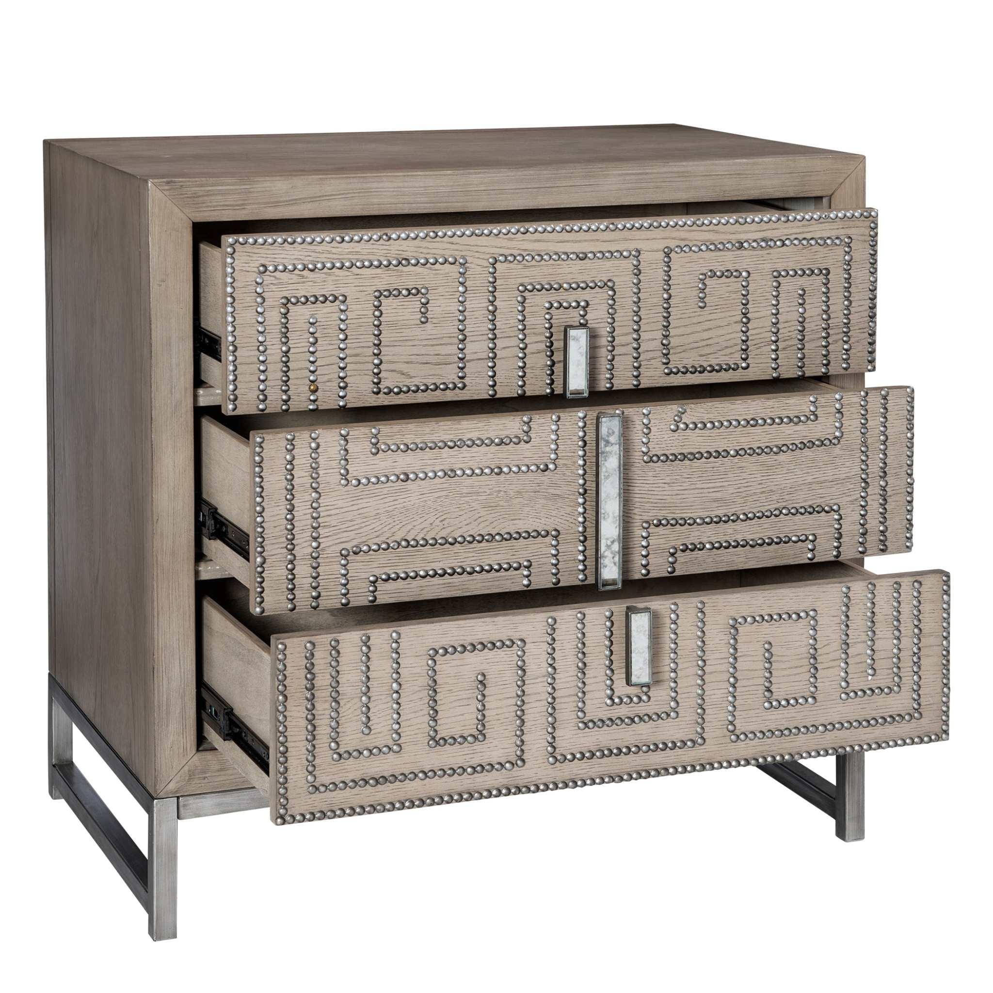 DEVYA GRAY OAK ACCENT DRAWERS - Frankwebs