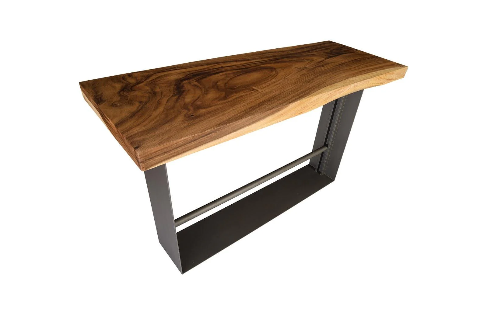 Iron Frame Bar Table, Natural - Frankwebs