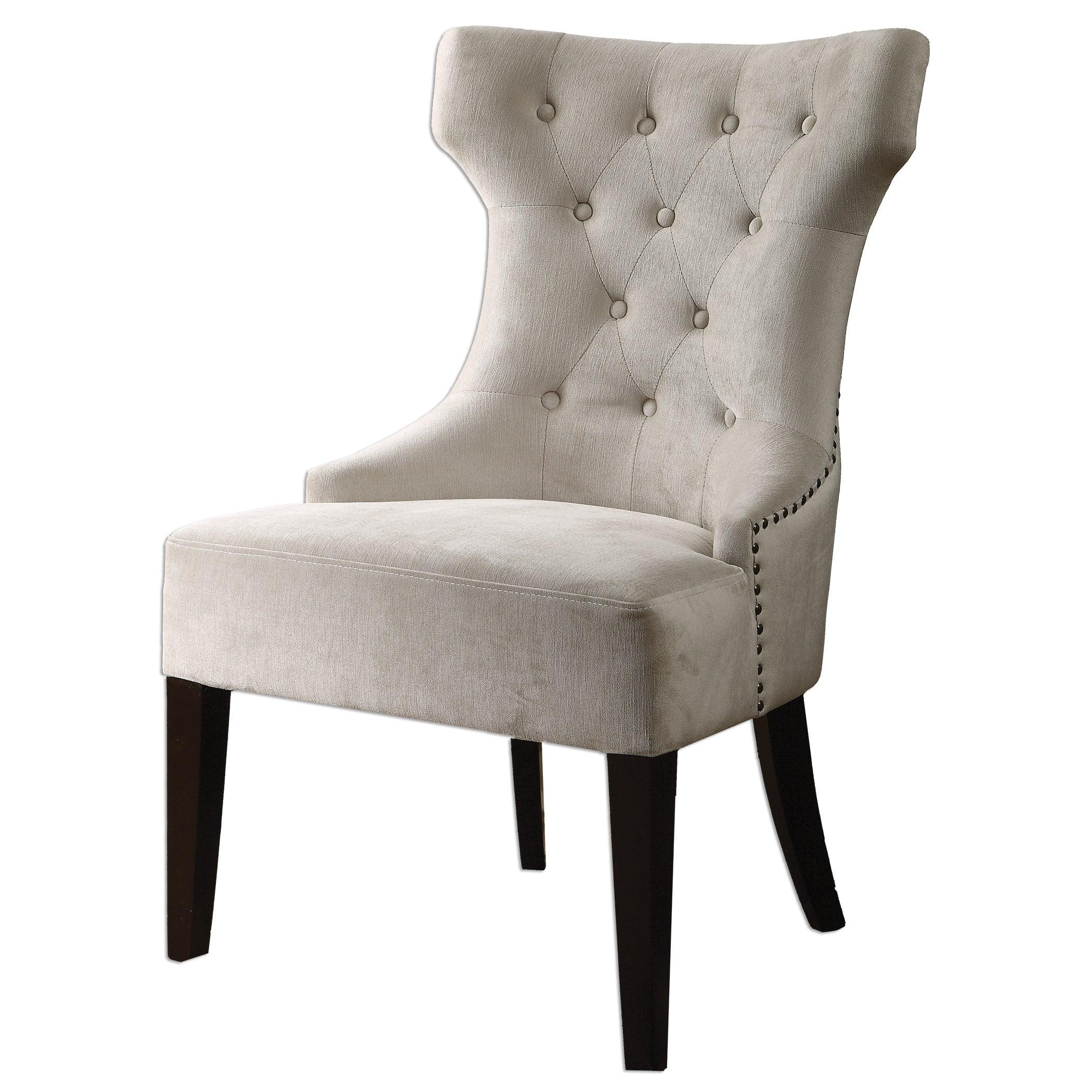 Arlette Tufted Wing Chair - Frankwebs