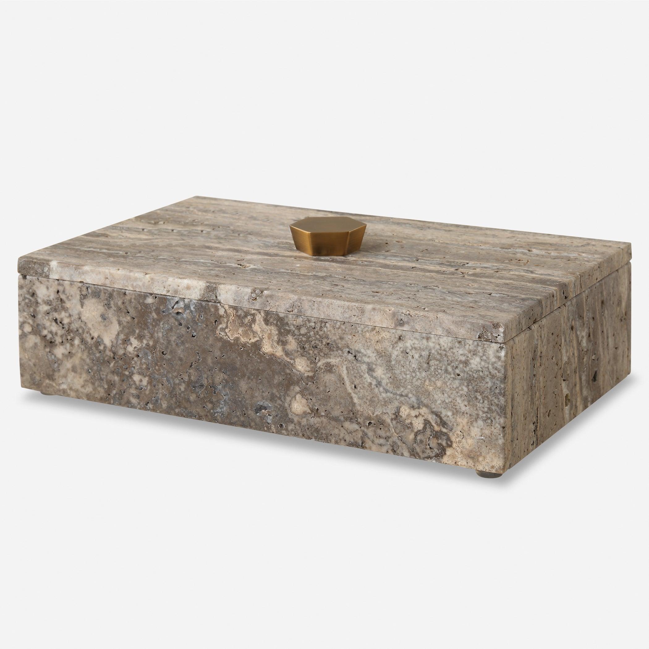 Griseus Travertine Stone Box - Frankwebs