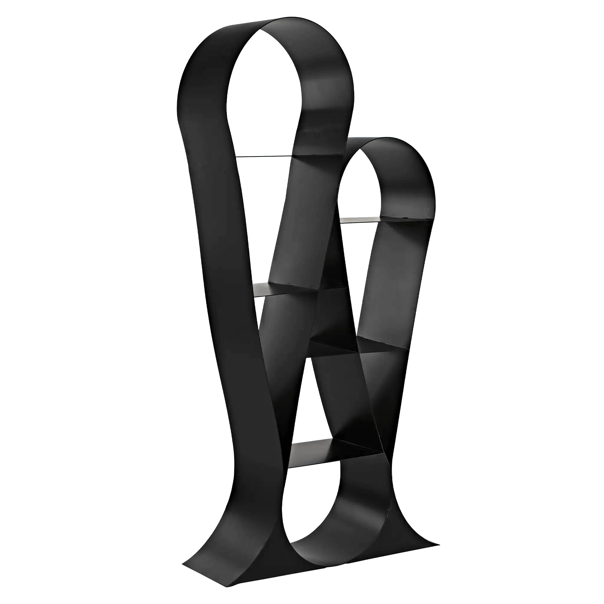 Zaha Bookcase, Black Metal - Frankwebs