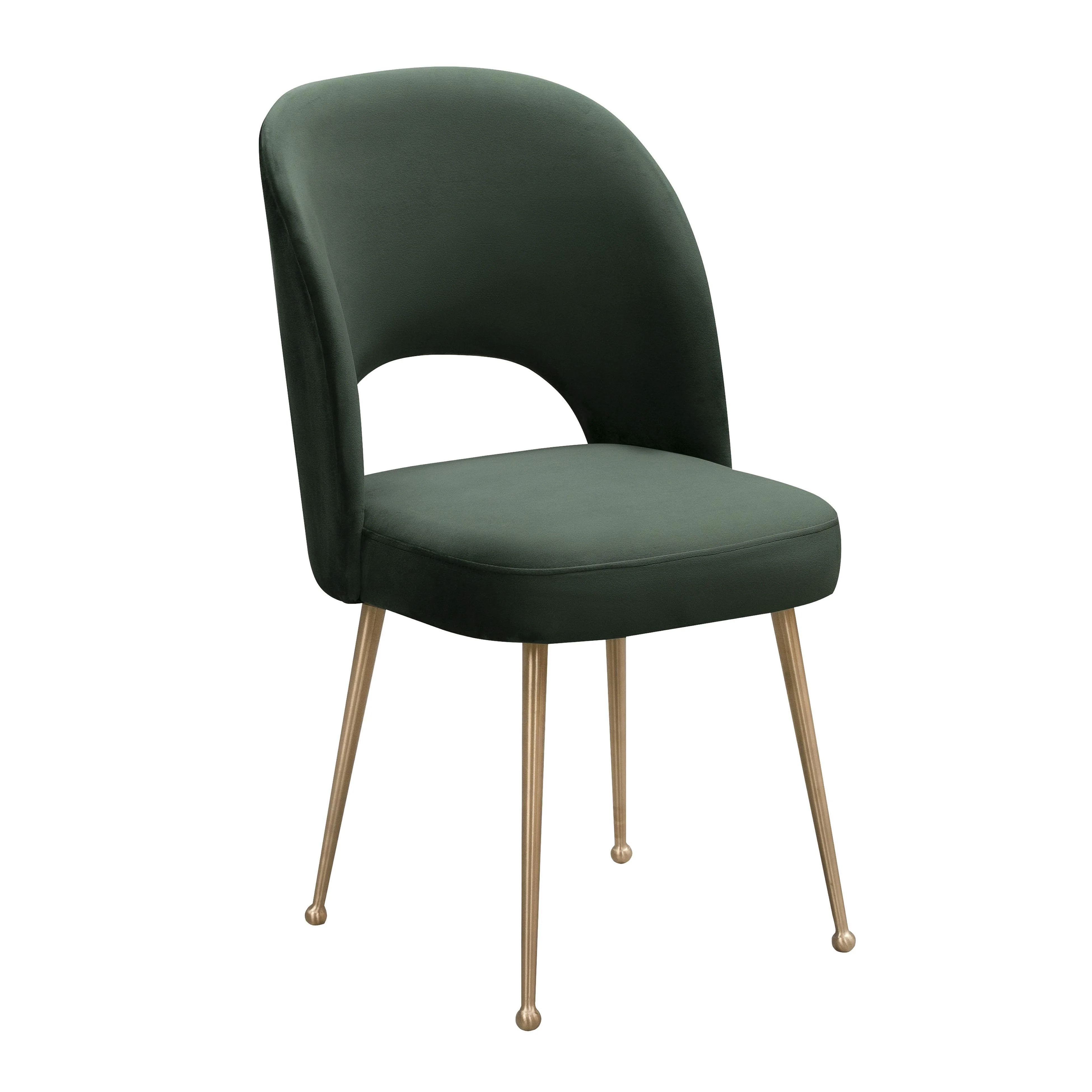 Swell Forest Green Velvet Chair - Frankwebs