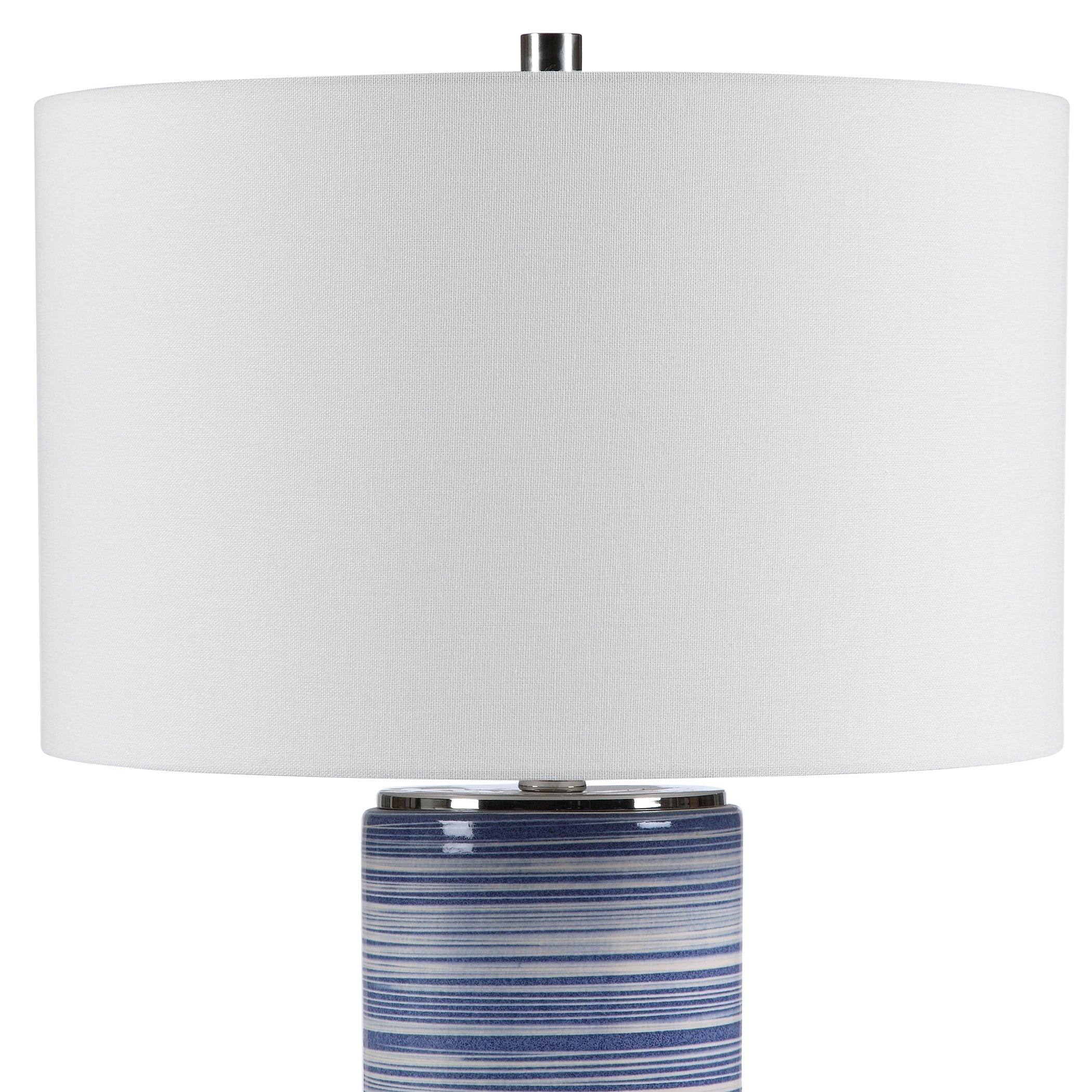 MONTAUK STRIPED TABLE LAMP - Frankwebs