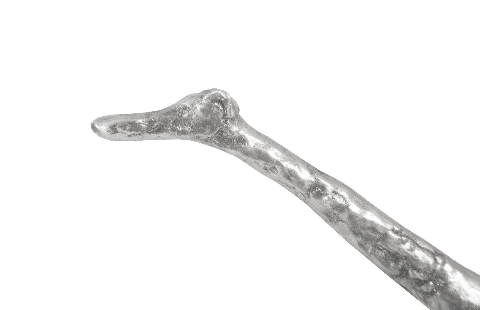 Greyhound on Black Metal Base, Silver Leaf - Frankwebs